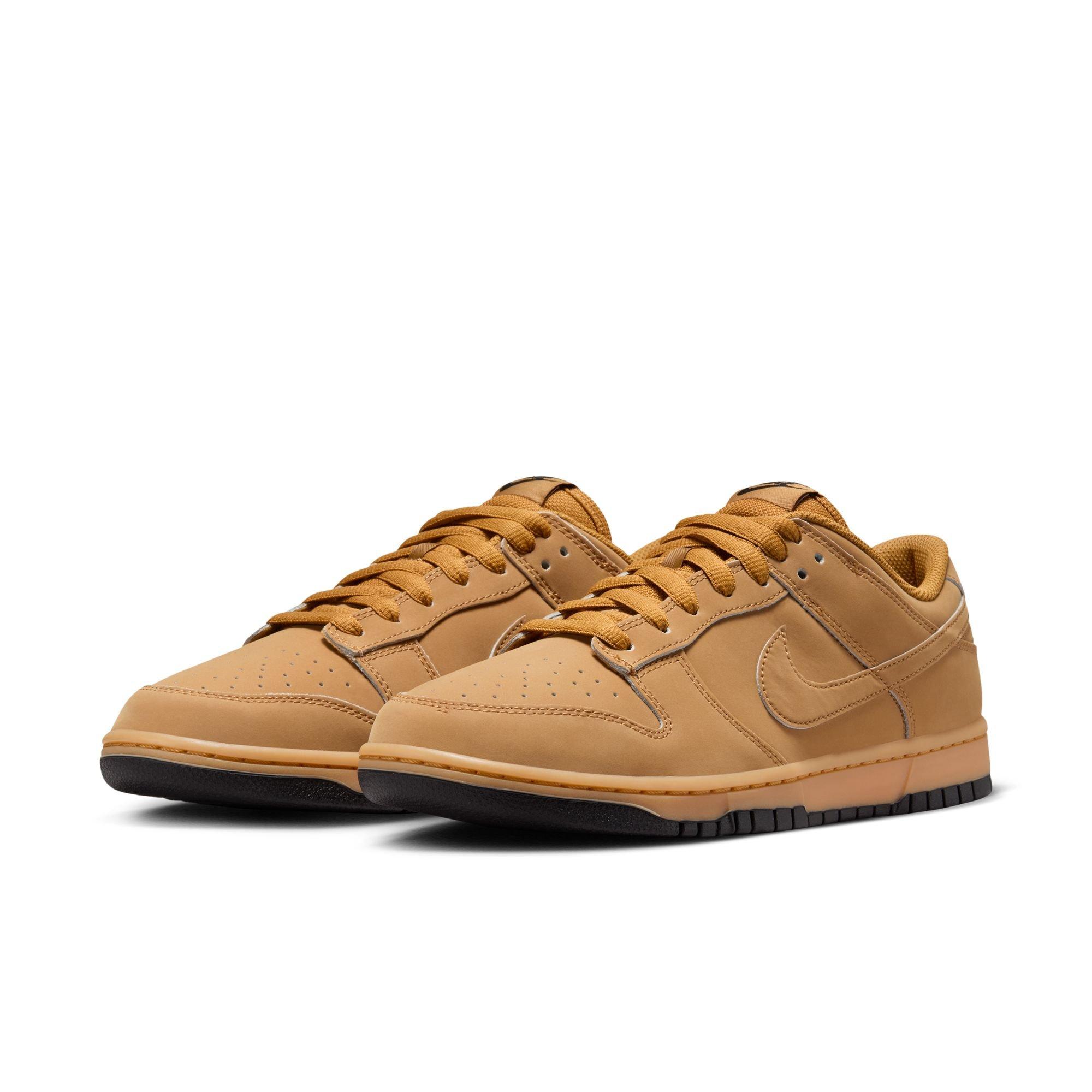 Nike Dunk Low Retro SE "Wheat/Gum Yellow/Black" Men's Shoe - TAN/BLACK Thumbnail View 5