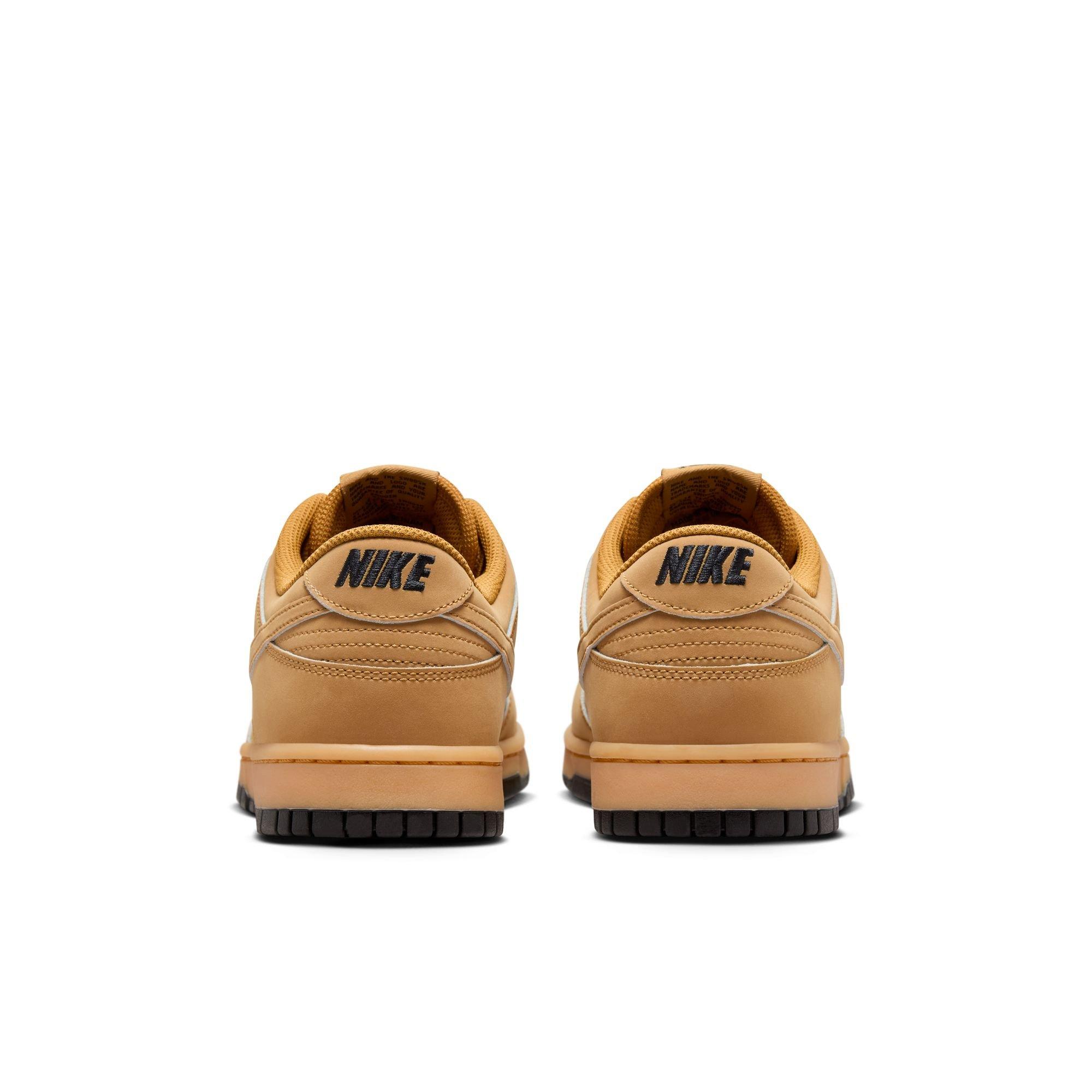 Nike Dunk Low Retro SE "Wheat/Gum Yellow/Black" Men's Shoe - TAN/BLACK Thumbnail View 7