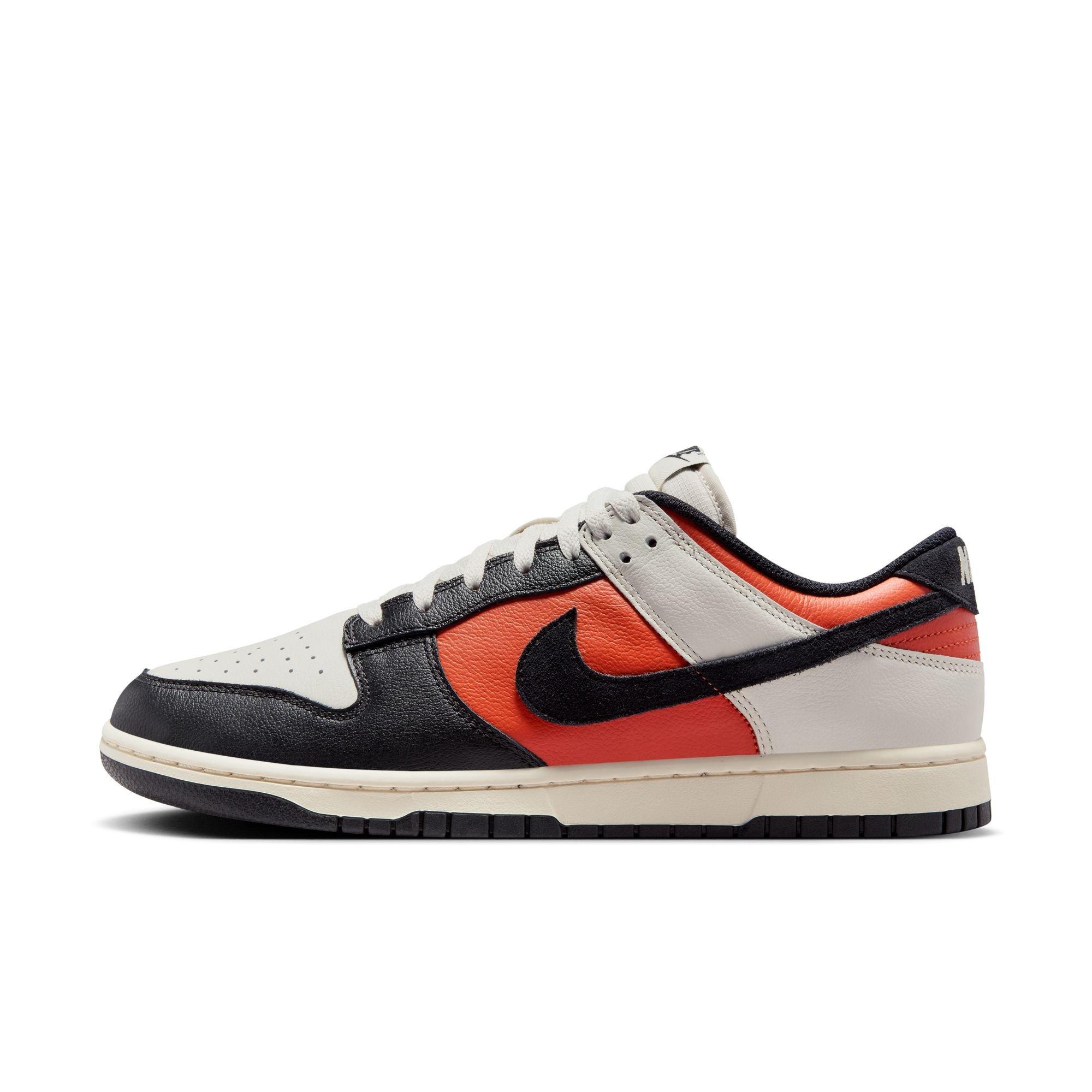 Nike Dunk Low Retro "Phantom/Black/Vintage Coral/Pale Ivory" Men's Shoe - BLACK/ORANGE Thumbnail View 3