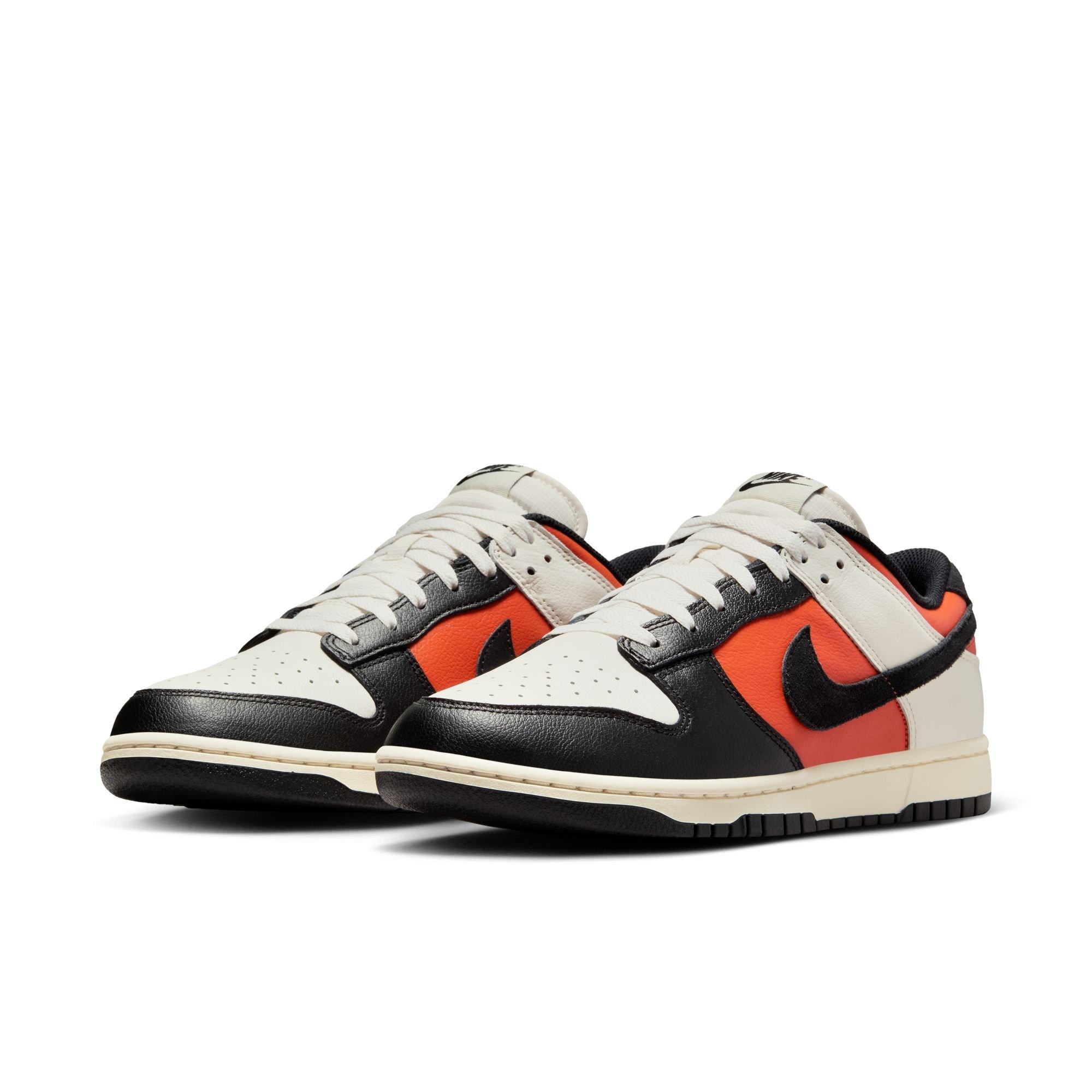 Nike Dunk Low Retro "Phantom/Black/Vintage Coral/Pale Ivory" Men's Shoe - BLACK/ORANGE Thumbnail View 5