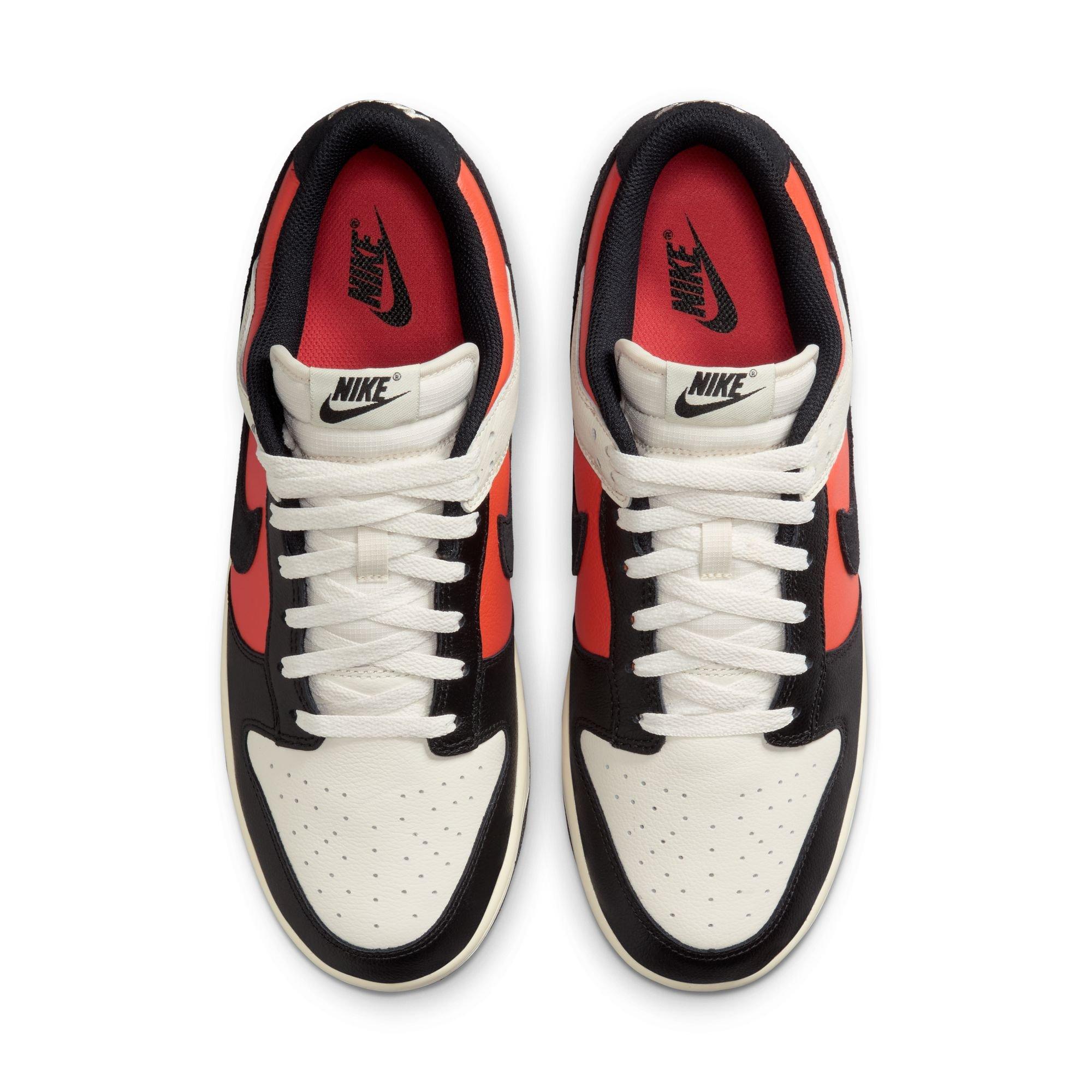 Nike Dunk Low Retro "Phantom/Black/Vintage Coral/Pale Ivory" Men's Shoe - BLACK/ORANGE Thumbnail View 6