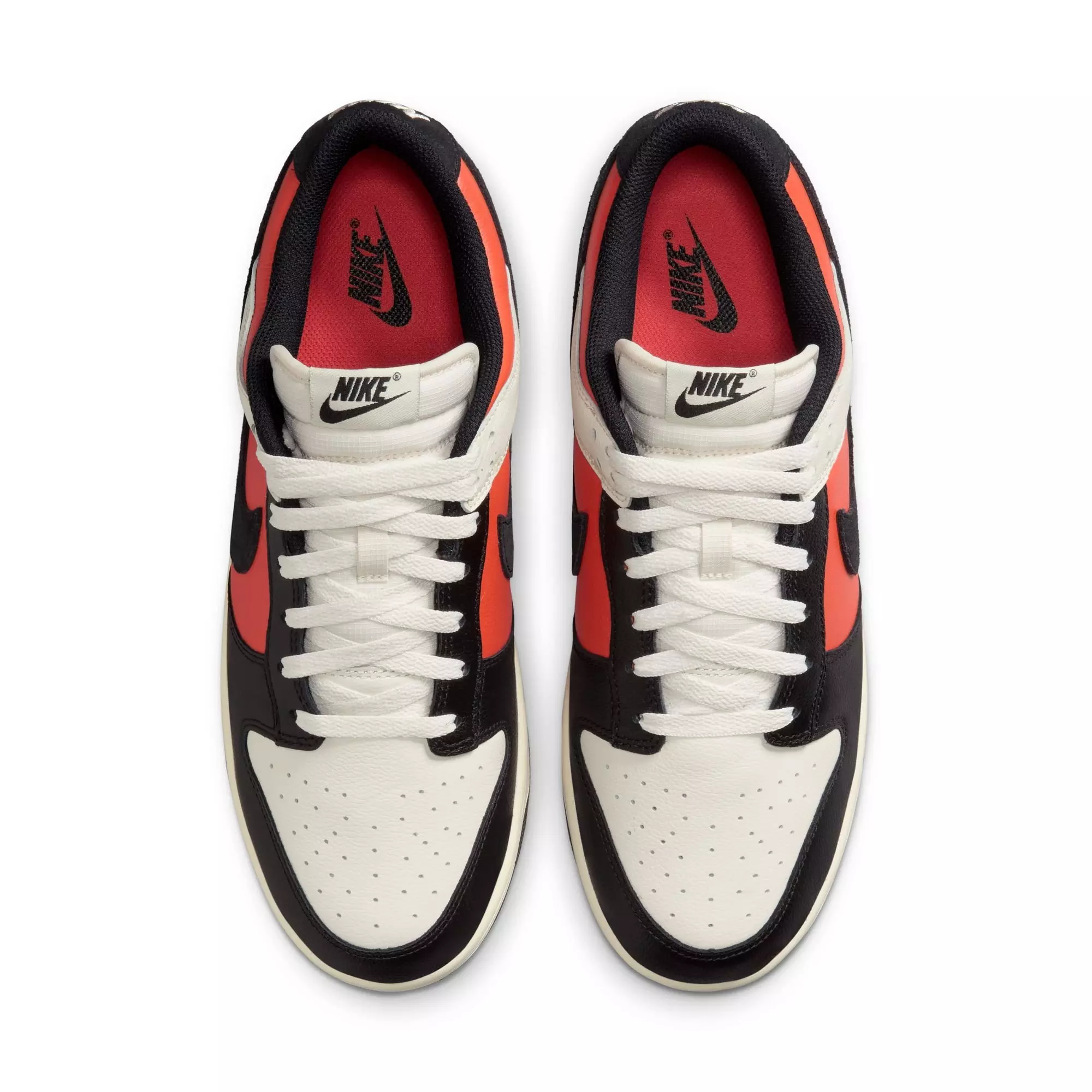 Nike Dunk Low Retro "Phantom/Black/Vintage Coral/Pale Ivory" Men's Shoe - BLACK/ORANGE