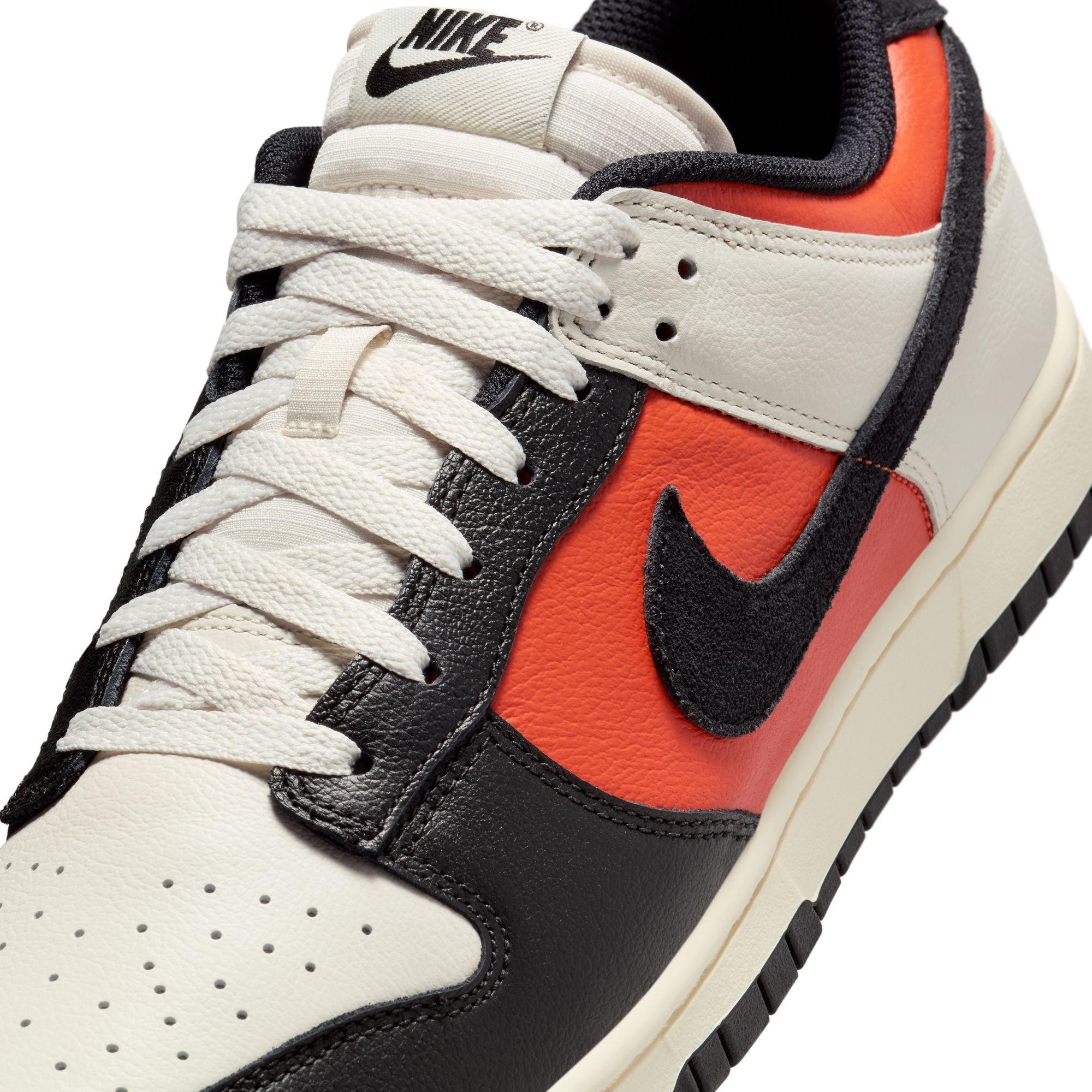 Nike Dunk Low Retro "Phantom/Black/Vintage Coral/Pale Ivory" Men's Shoe - BLACK/ORANGE Thumbnail View 8