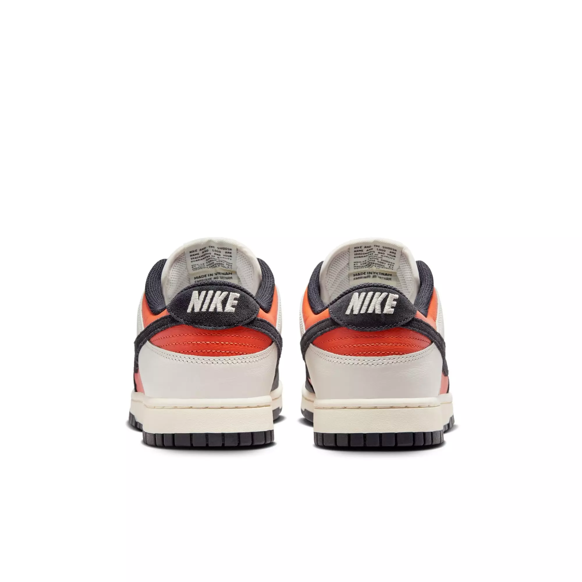 Nike Dunk Low Retro "Phantom/Black/Vintage Coral/Pale Ivory" Men's Shoe - BLACK/ORANGE