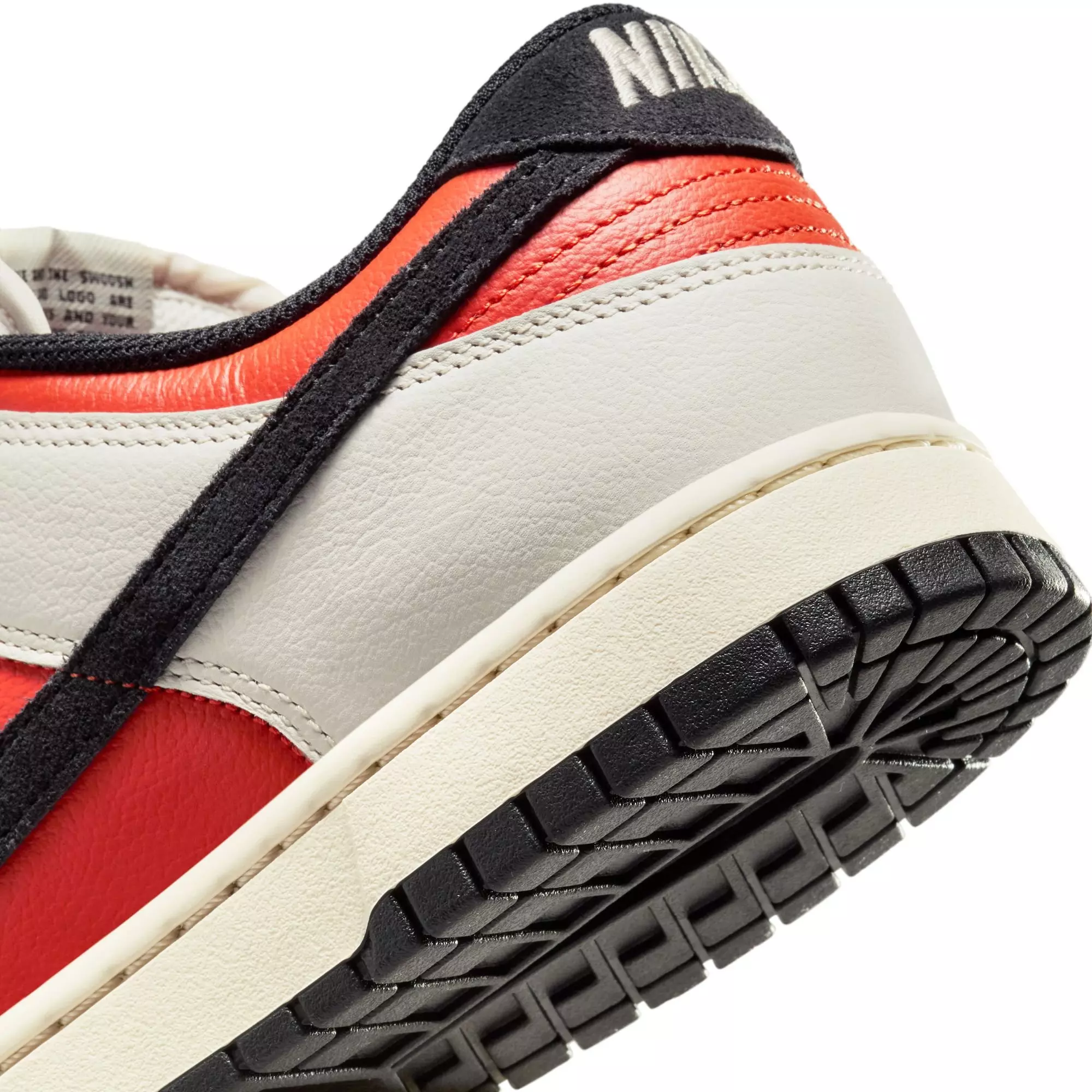 Nike Dunk Low Retro "Phantom/Black/Vintage Coral/Pale Ivory" Men's Shoe - BLACK/ORANGE
