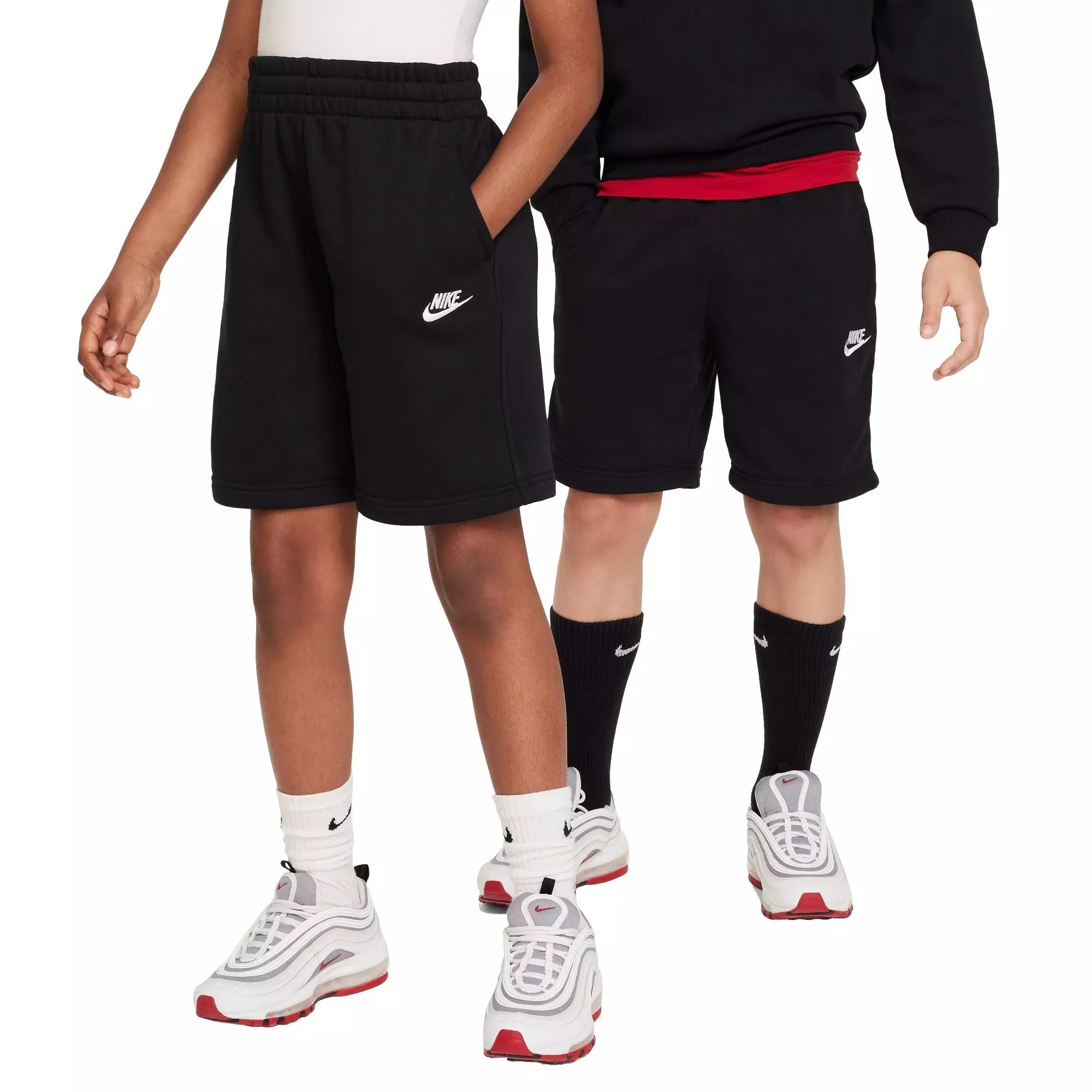 Nike Big Boys' Sportswear Club Fleece Shorts - BLACK