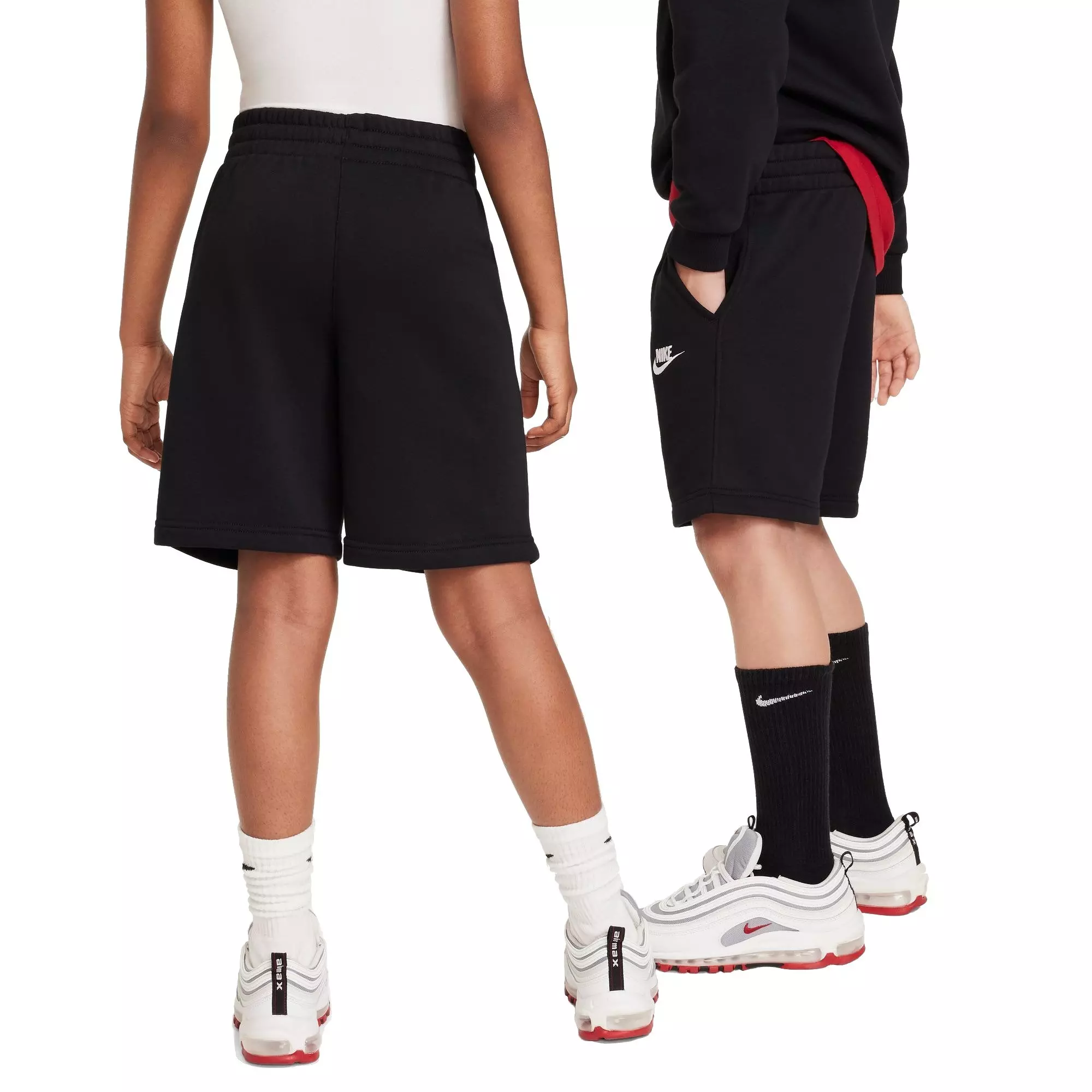 Nike Big Boys' Sportswear Club Fleece Shorts - BLACK