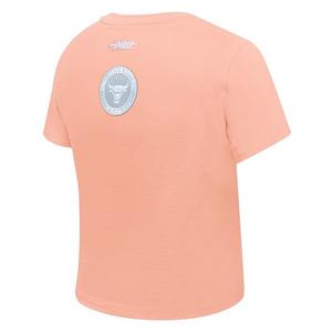 Pro Standard Women's Chicago Bulls Baby Short Sleeve Top-Guava