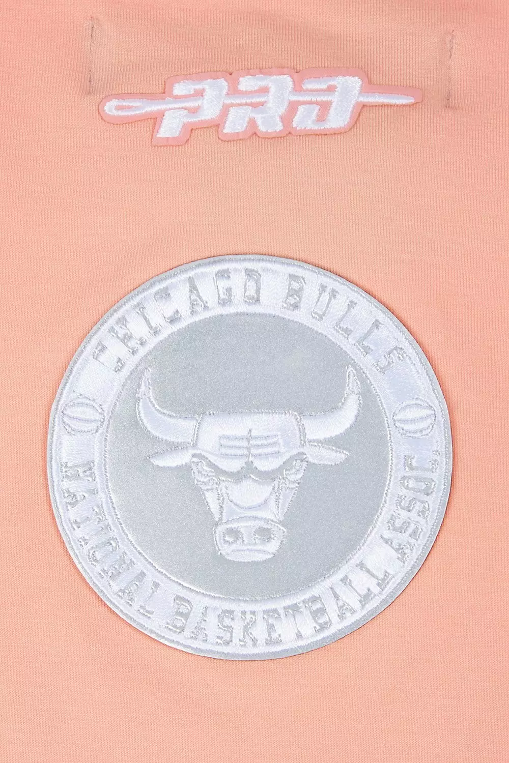 Pro Standard Women's Chicago Bulls Baby Short Sleeve Top-Guava - PINK