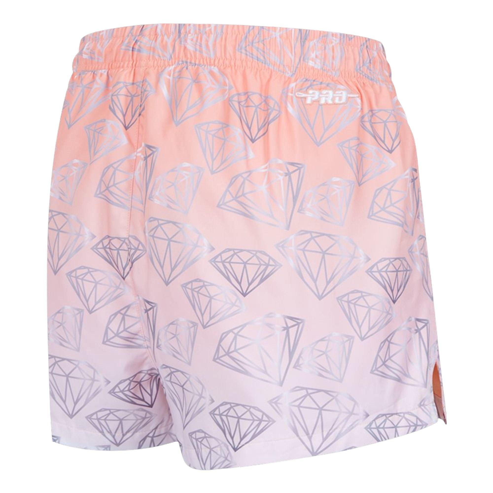 Pro Standard Women's Chicago Bulls Woven Shorts-Guava - PINK Thumbnail View 2