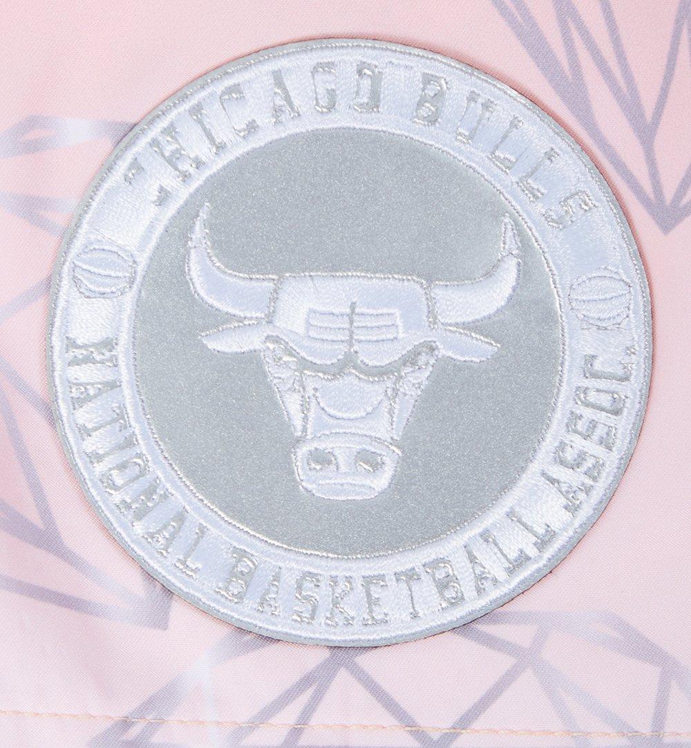 Pro Standard Women's Chicago Bulls Woven Shorts-Guava - PINK Thumbnail View 3