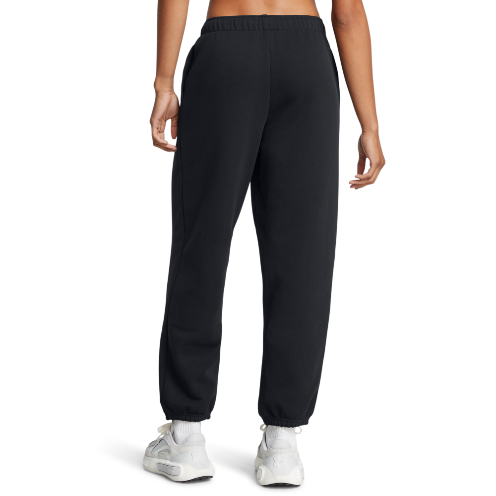Under Armour Women's Heavyweight Oversized Pants - BLACK Thumbnail View 2