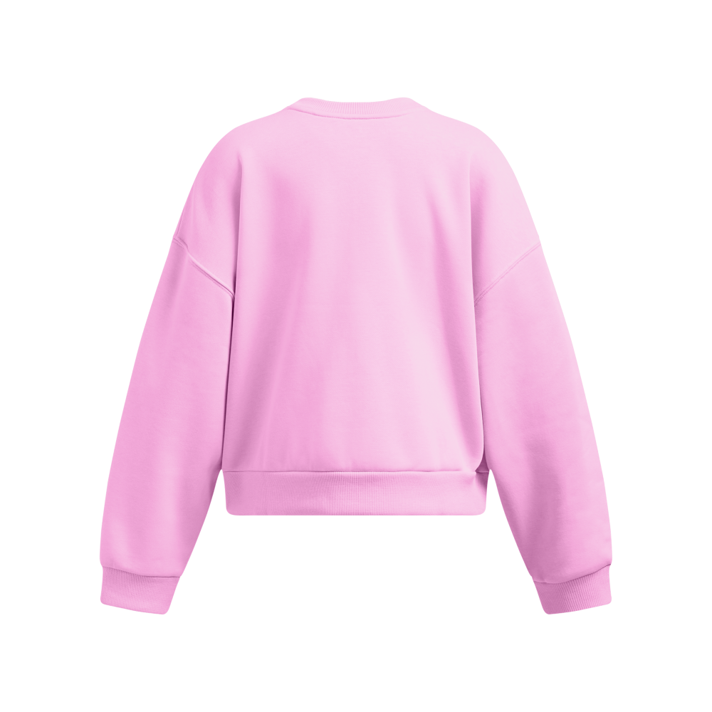 Under Armour Rival Fleece Oversized Big Girls' Pink Crew Sweatshirt