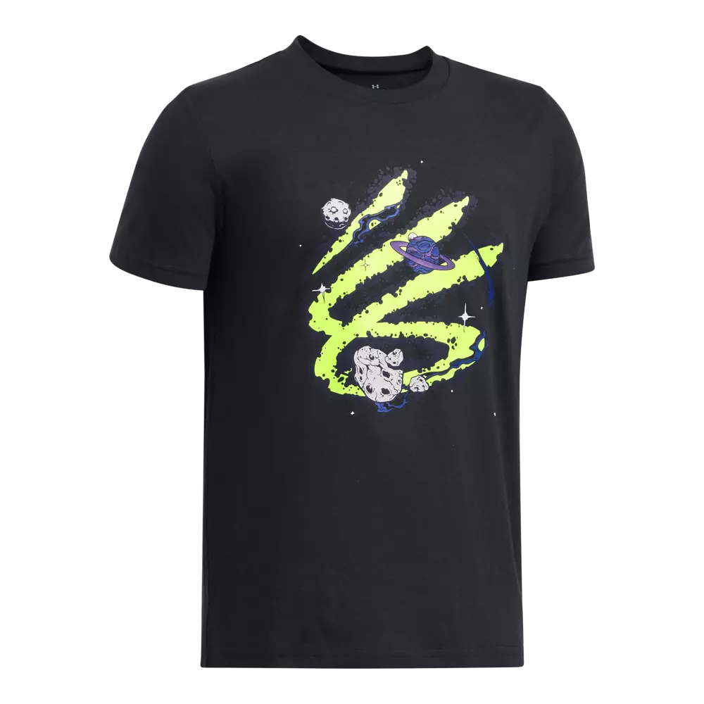 Under Armour Big Boys' Curry Trend Tee - BLACK