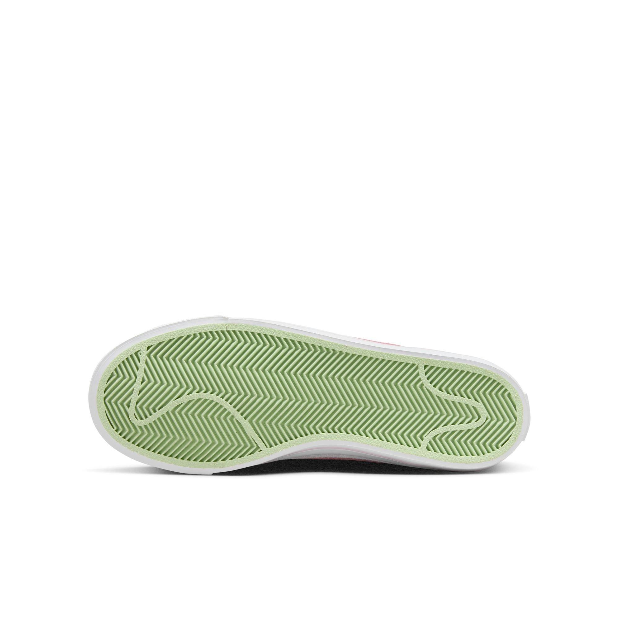 Nike Court Legacy "White/Pink Foam/Sesame/Honeydew" Grade School Girls' Shoe - WHITE/PINK Thumbnail View 7