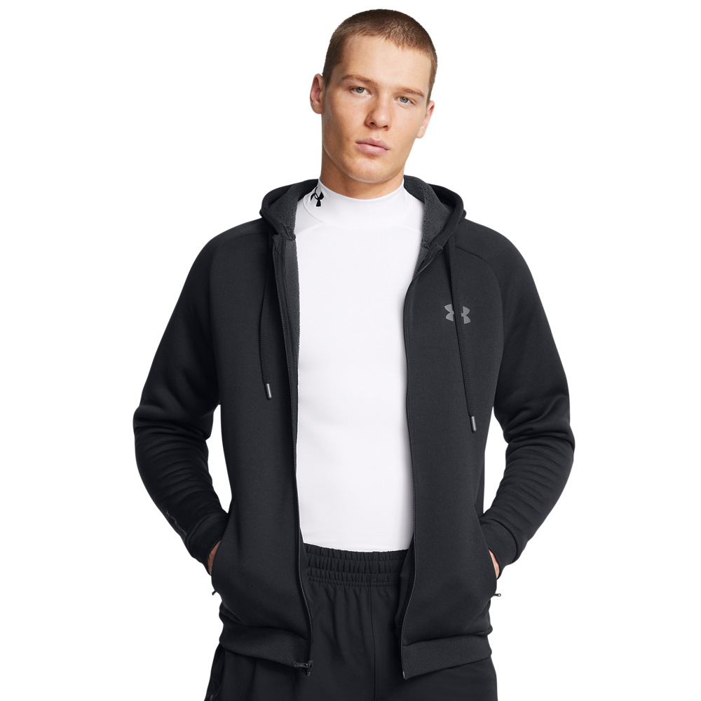 Under Armour Men's Armour Fleece Pro Full-Zip Jacket - BLACK Thumbnail View 1