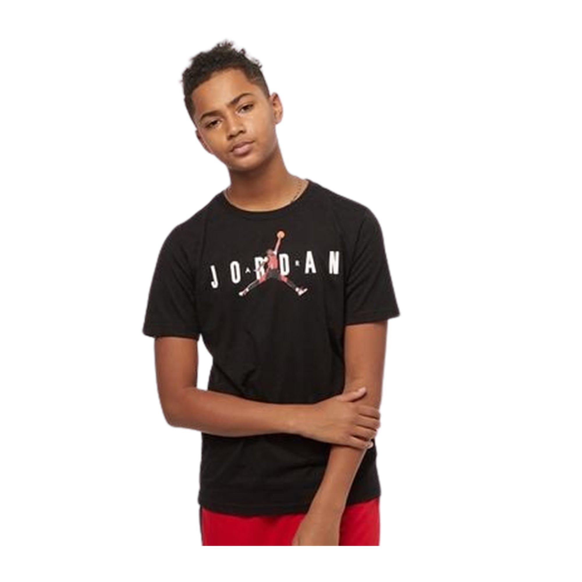 Jordan Big Boys' Crew 3 Tee - BLACK Thumbnail View 1