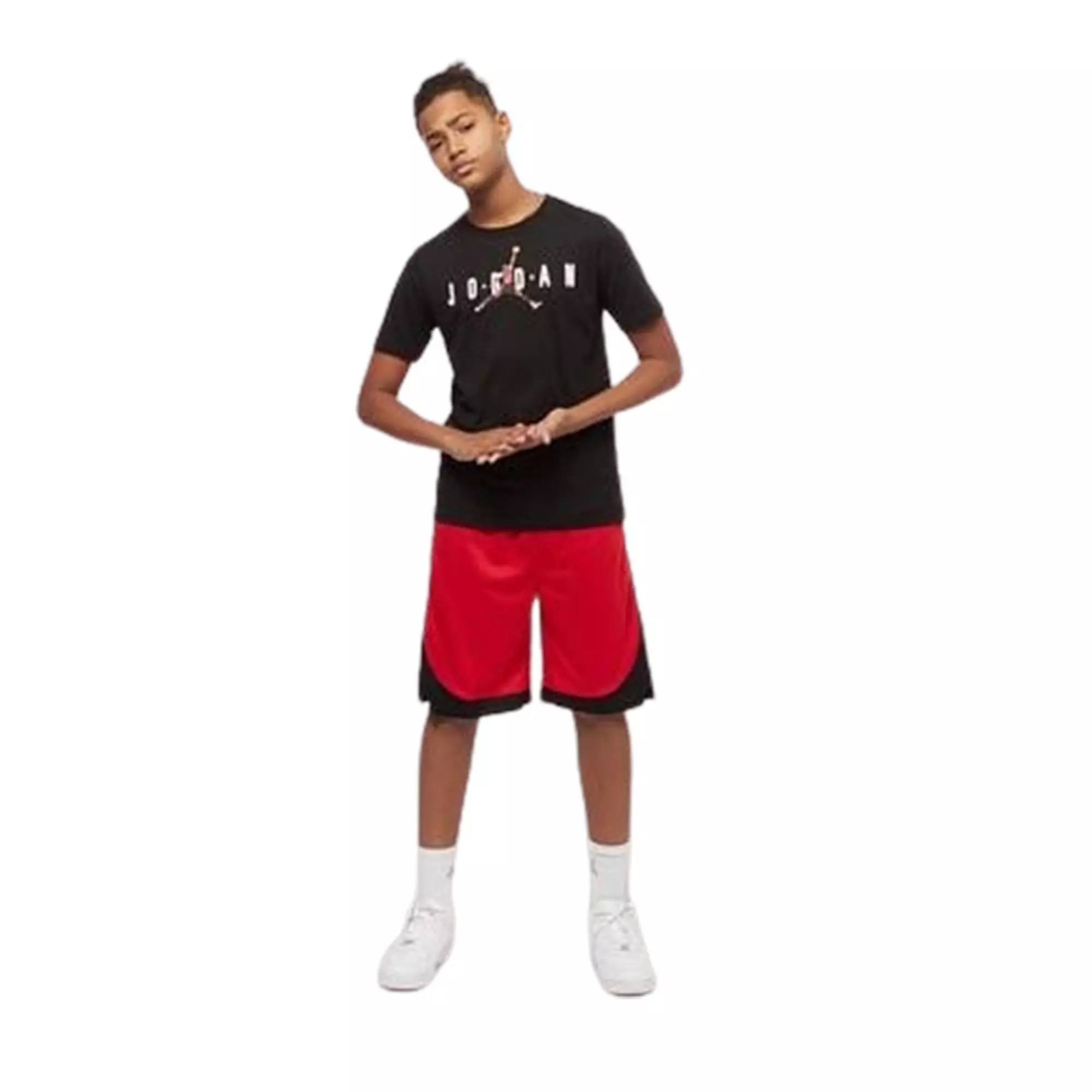 Jordan Big Boys' Crew 3 Tee - BLACK