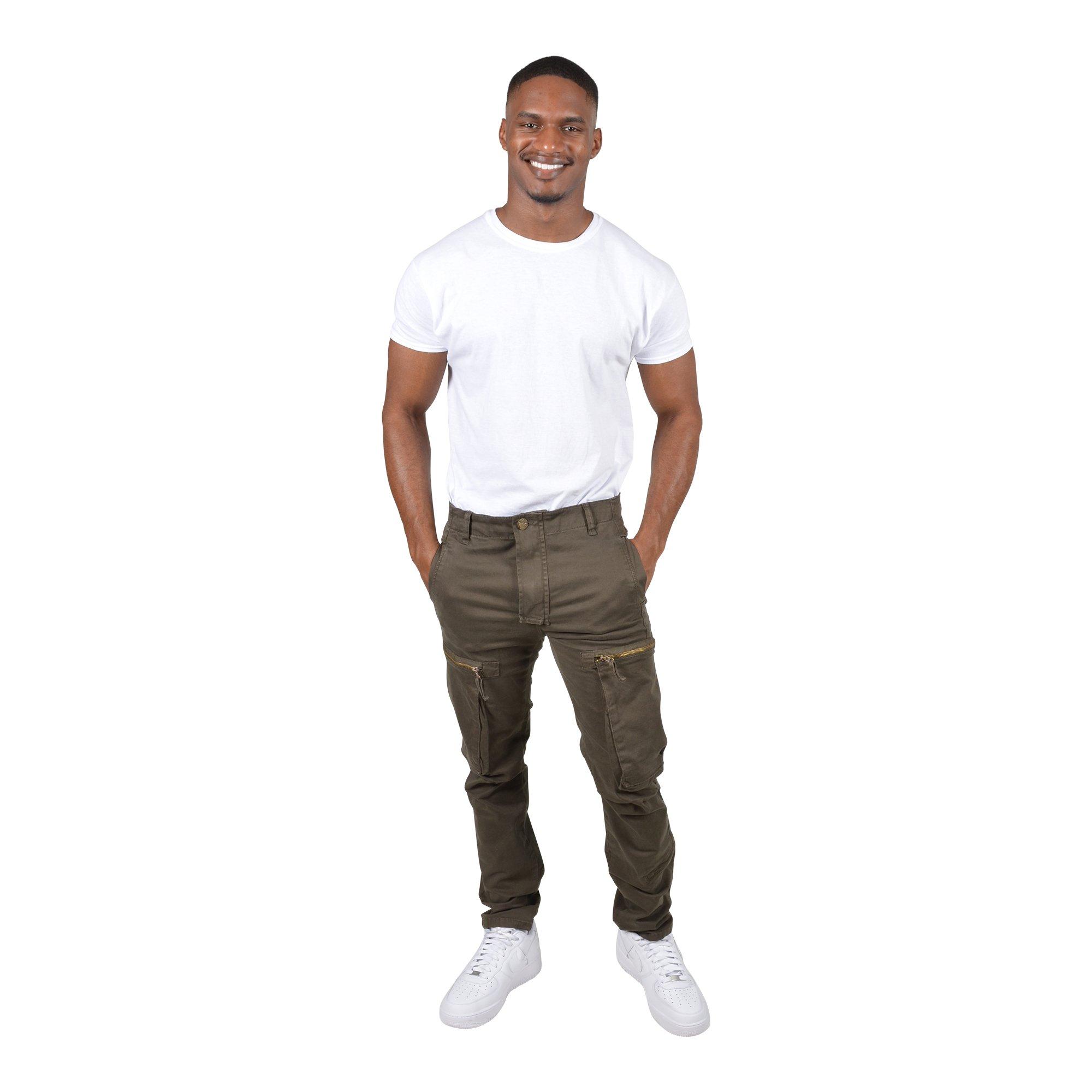 Grindhouse Twill Cargo Zip Pocket Olive Men's Pants