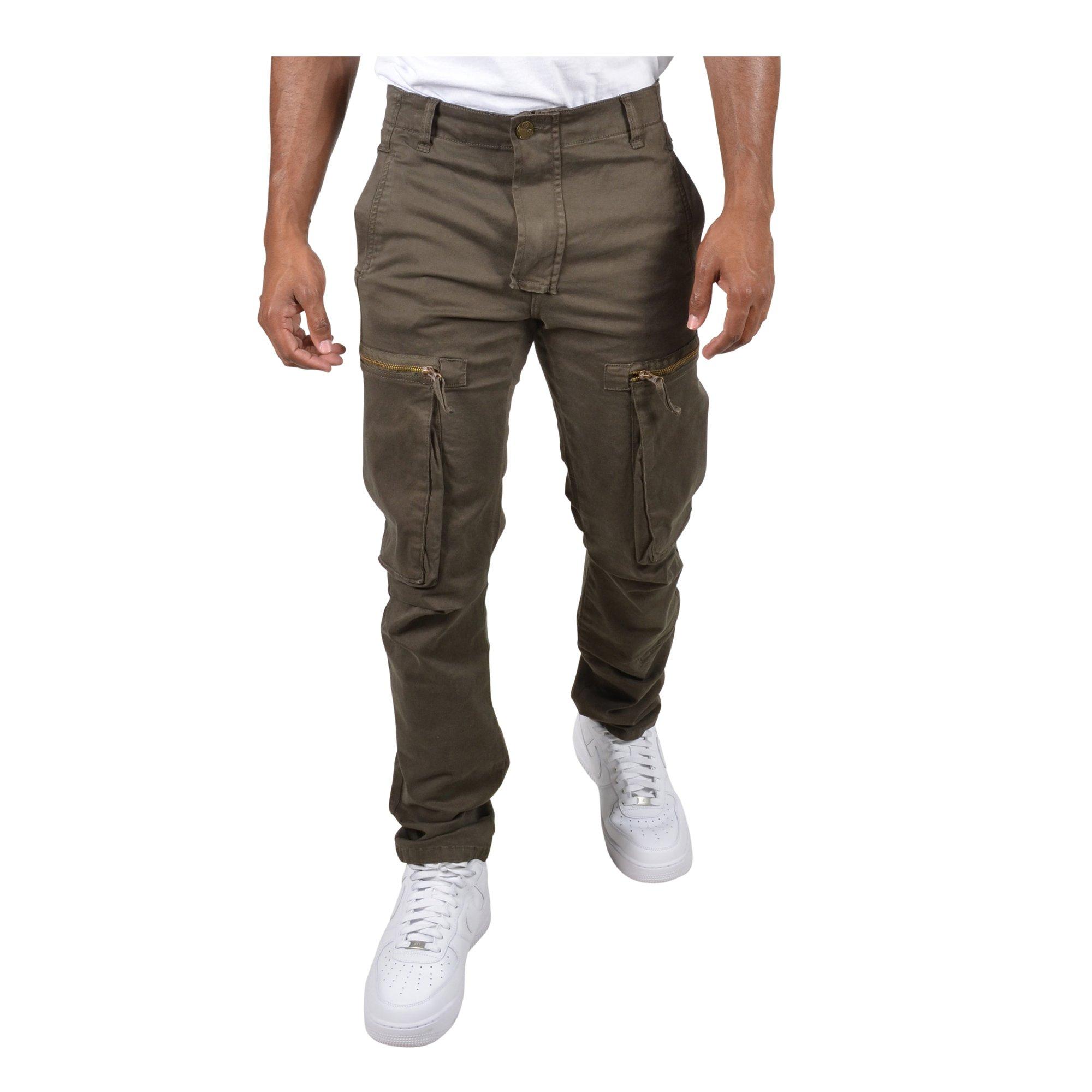 Grindhouse Twill Cargo Zip Pocket Olive Men's Pants