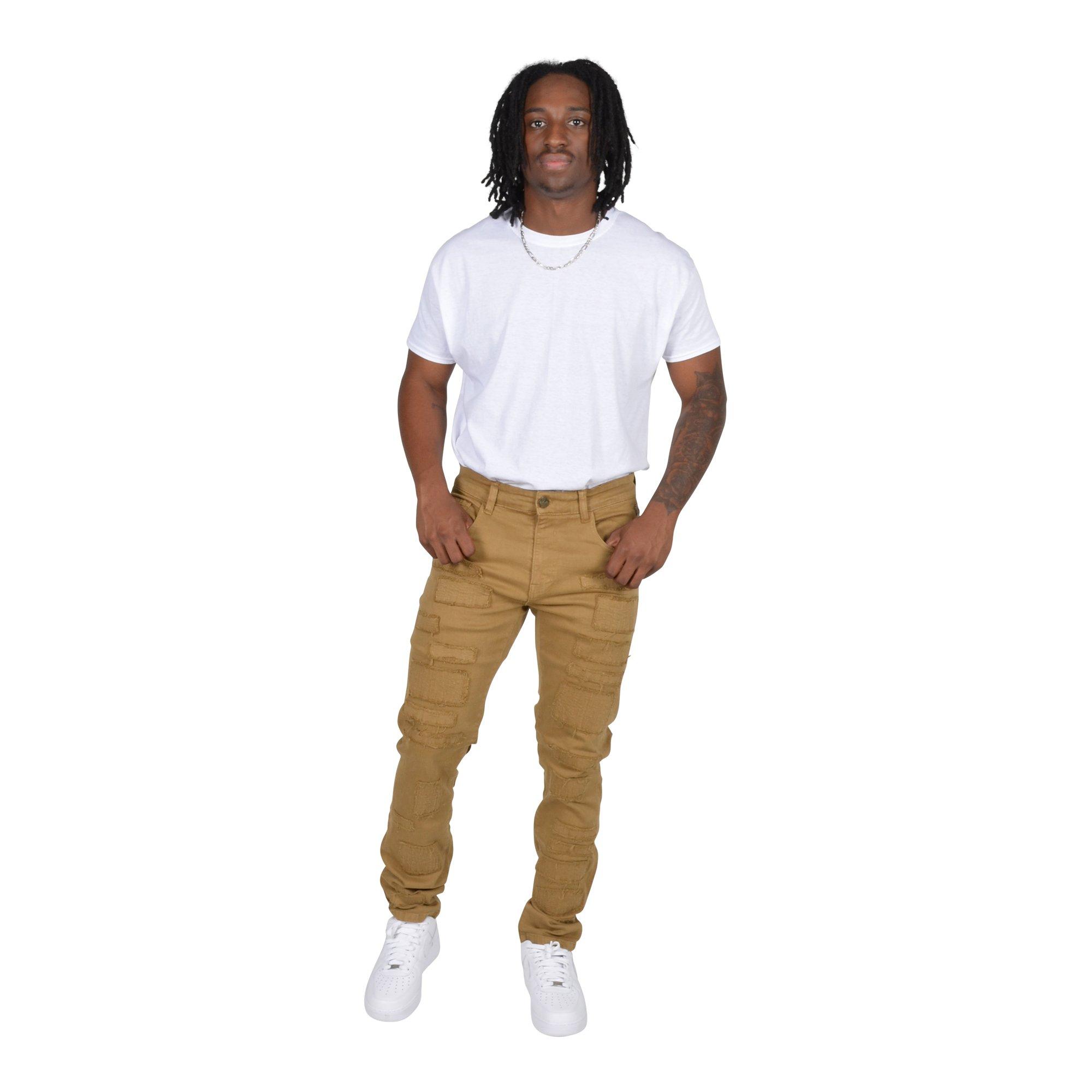 Grindhouse Twill Multi Patch Khaki Men's Pants