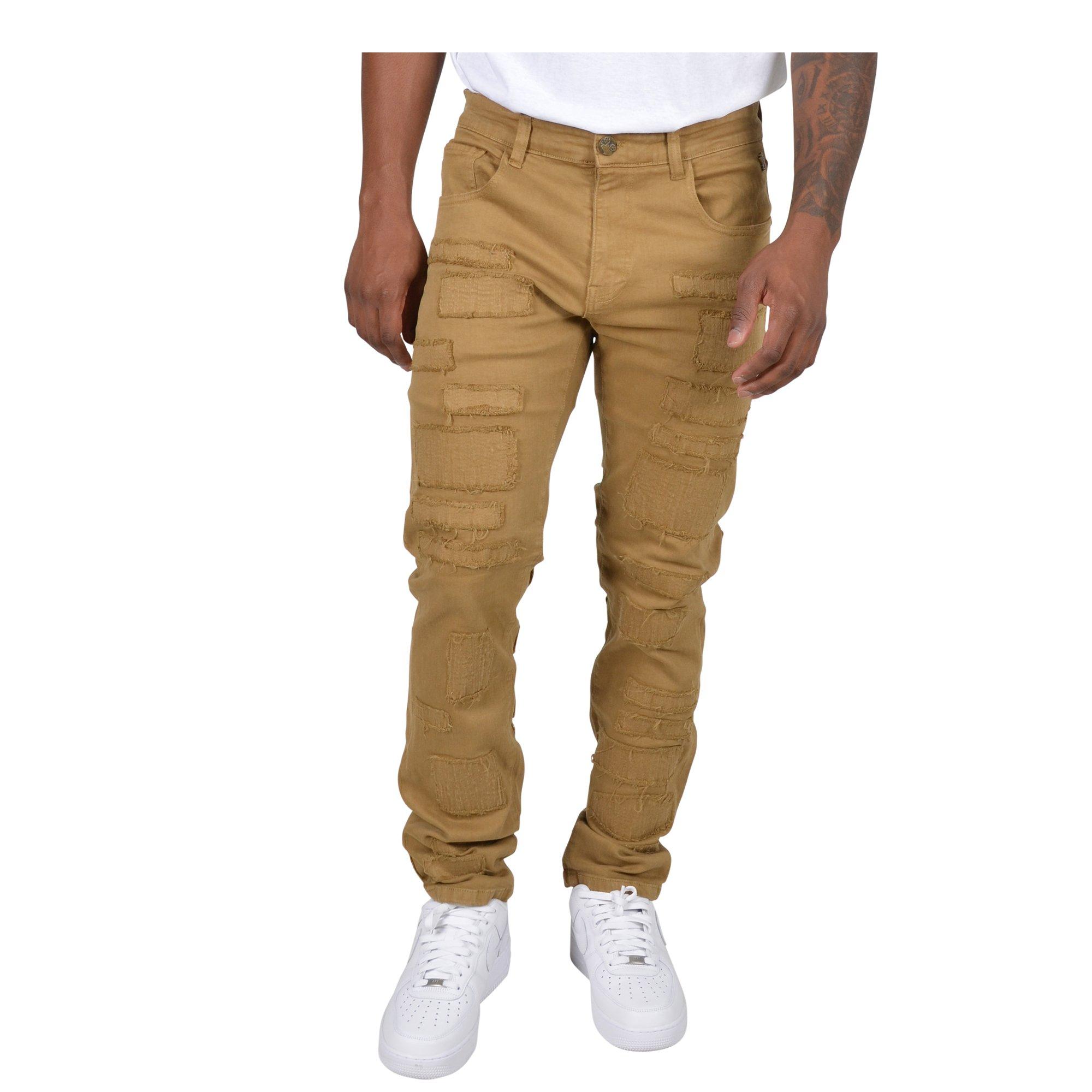 Grindhouse Twill Multi Patch Khaki Men's Pants