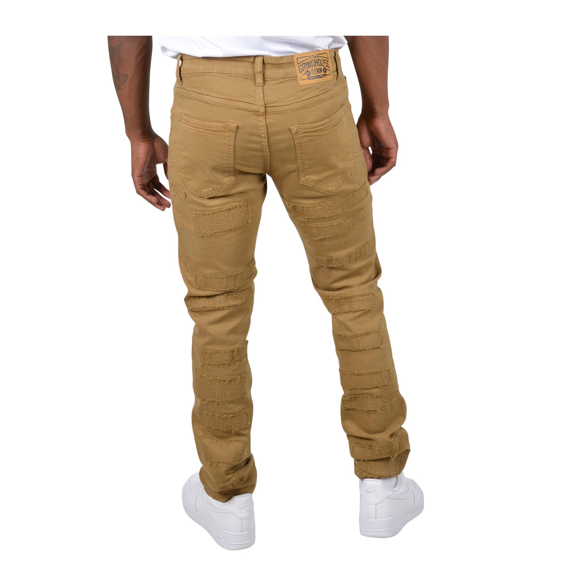 Grindhouse Twill Multi Patch Khaki Men's Pants