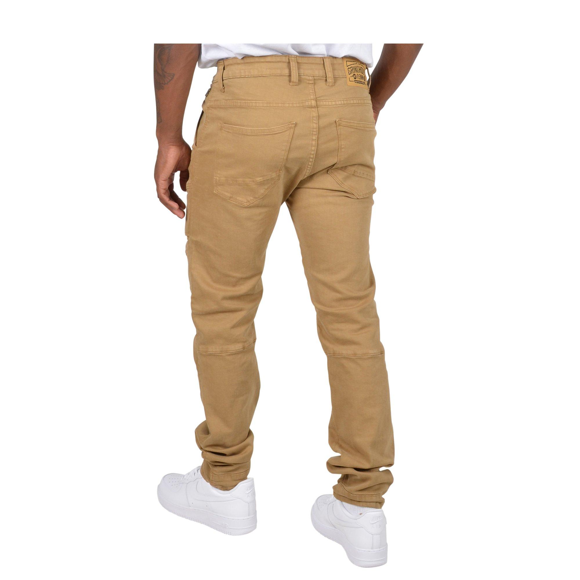 Grindhouse Twill Front Angle Cargo Khaki Men's Pants