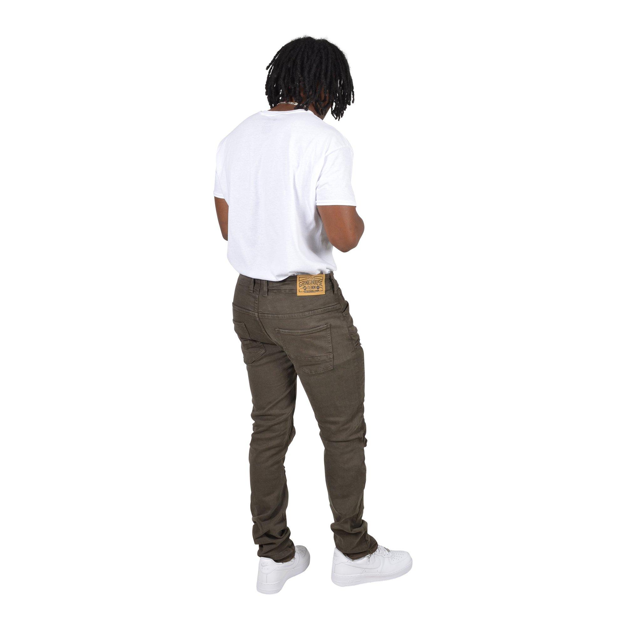 Grindhouse Twill Front Angle Cargo Olive Men's Pants