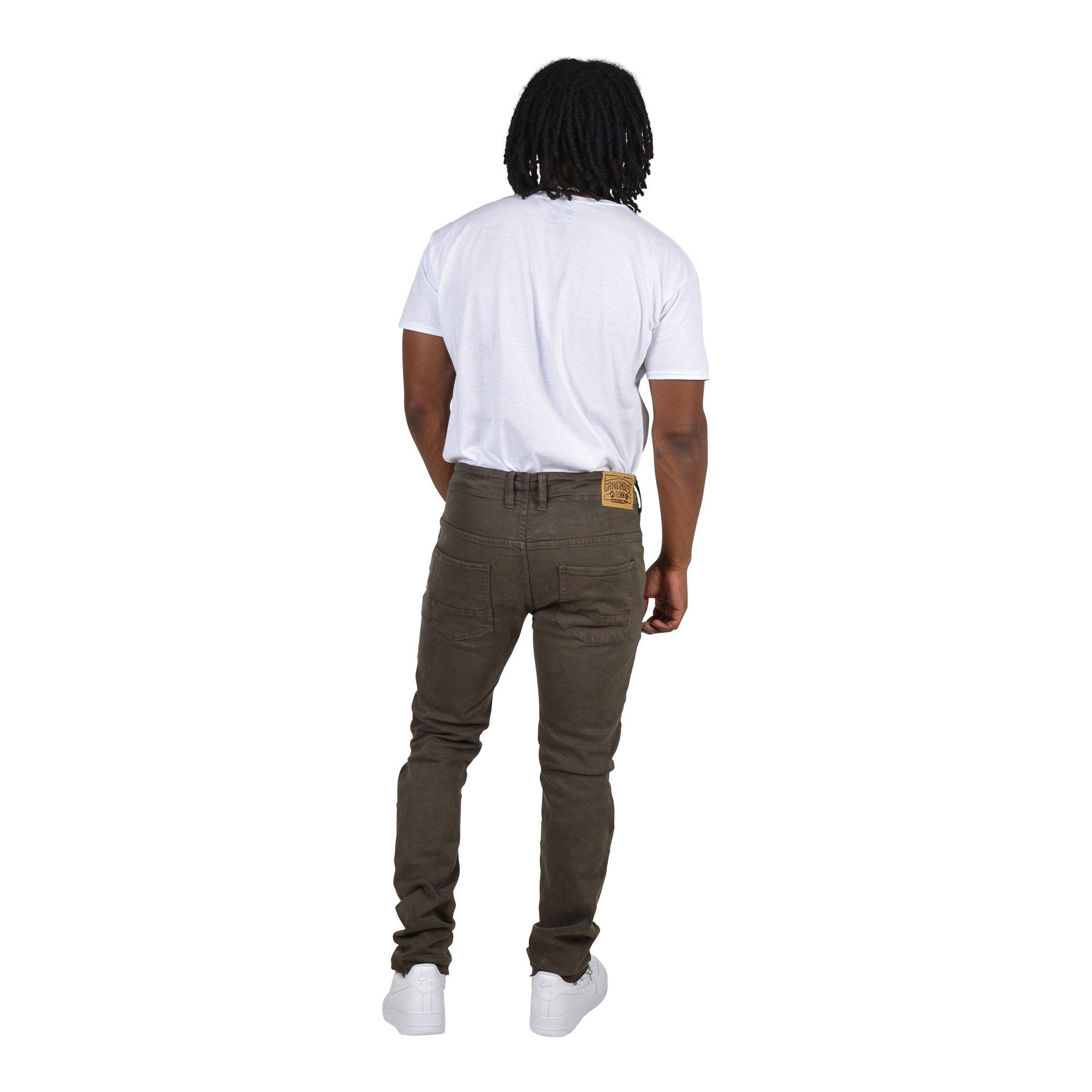 Grindhouse Twill Front Angle Cargo Olive Men's Pants