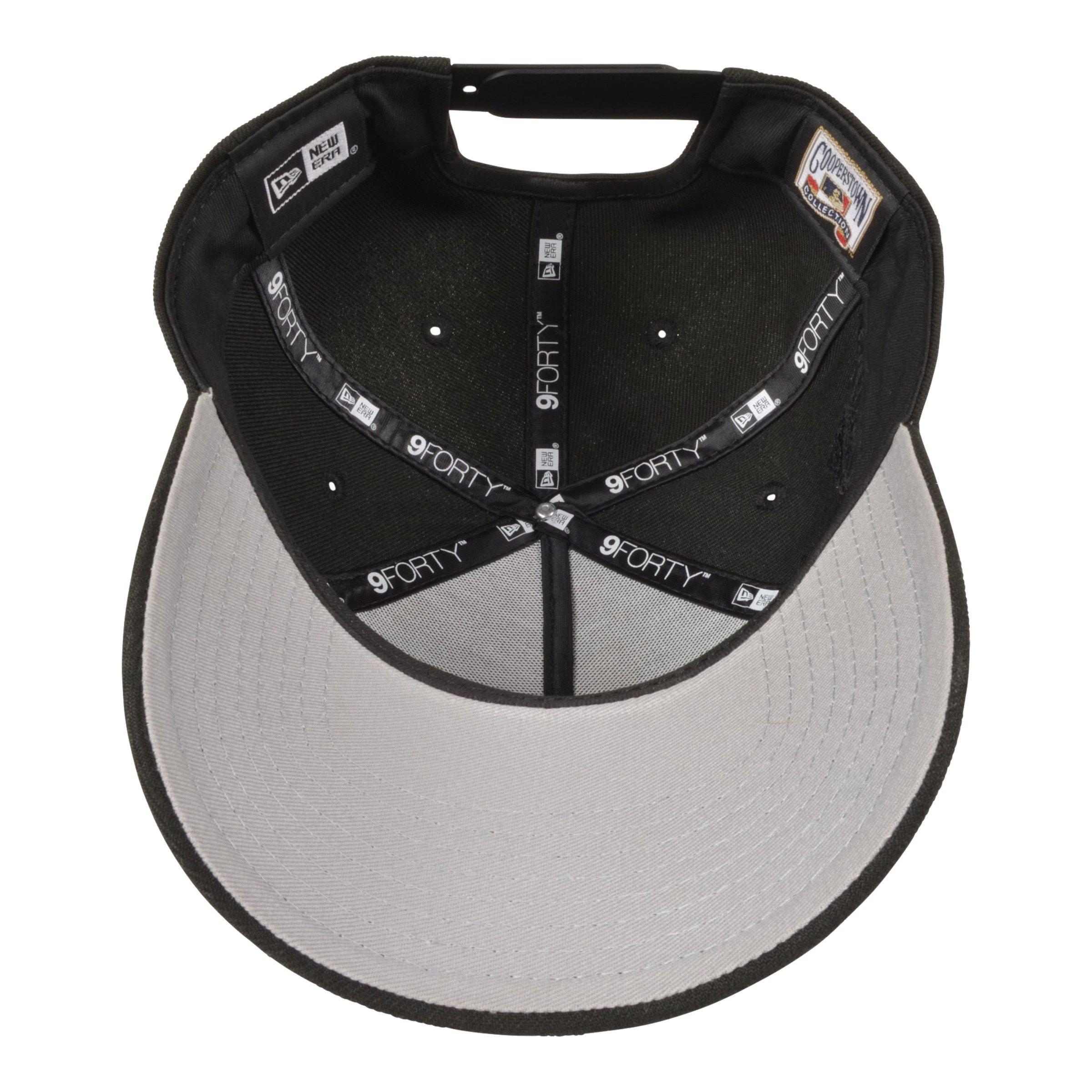 New Era Atlanta Braves 9FORTY Snapback Hat - Black - BLACK Thumbnail View 5