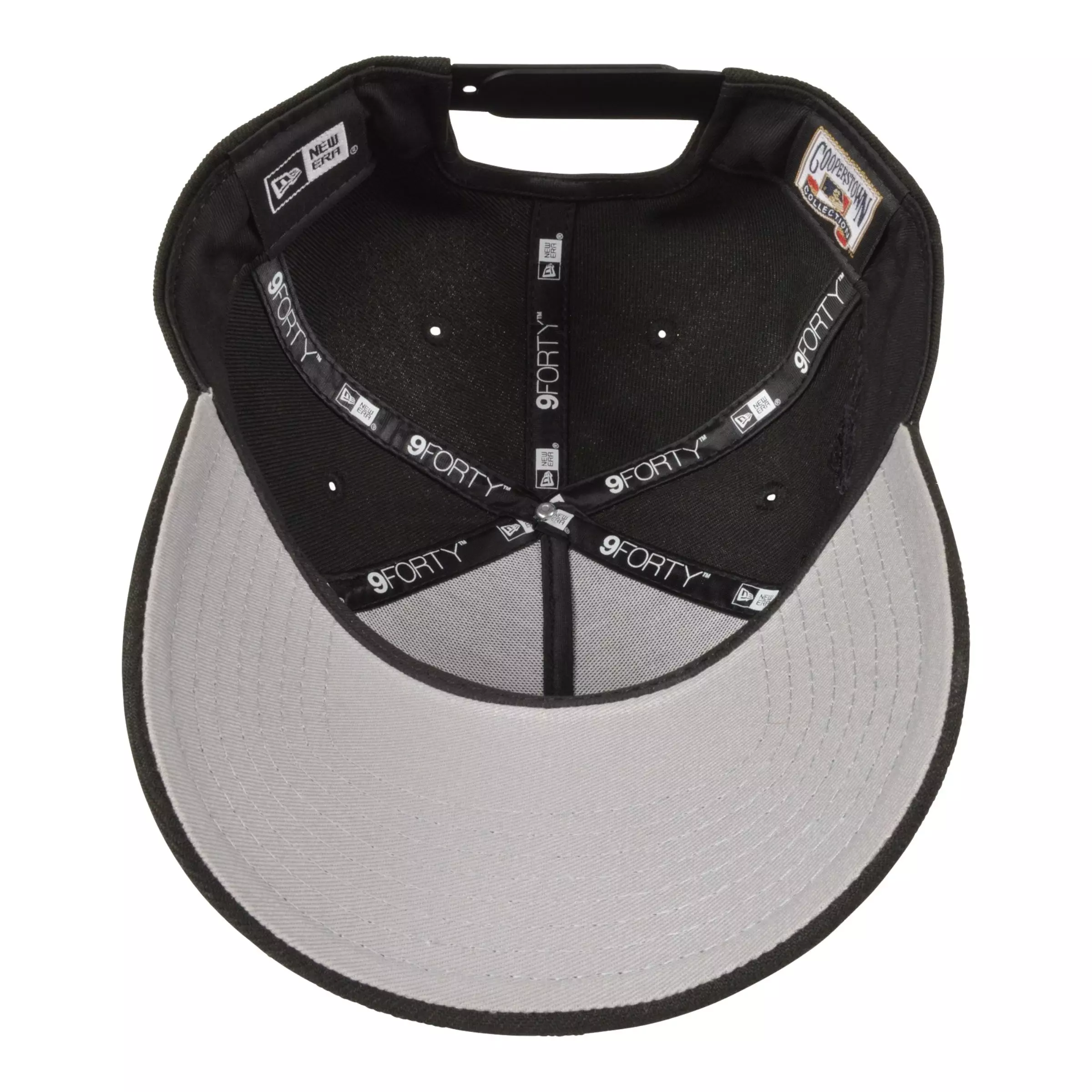 New Era Atlanta Braves 9FORTY Snapback Hat - Black - BLACK