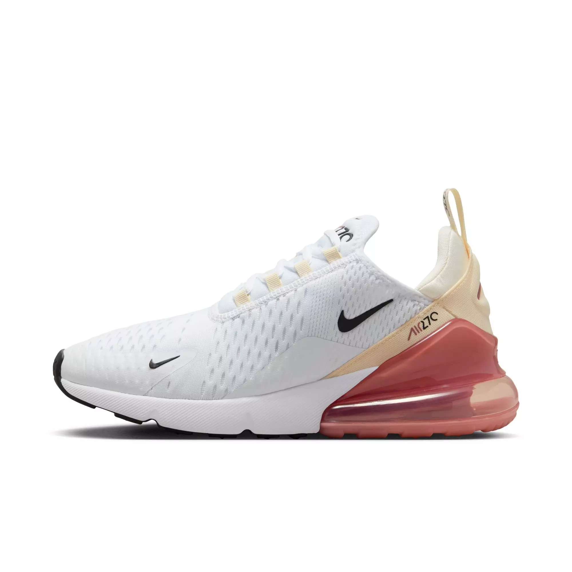Nike Air Max 270 "White/Black/Pale Ivory/Muslin" Women's Shoe - WHITE/PINK