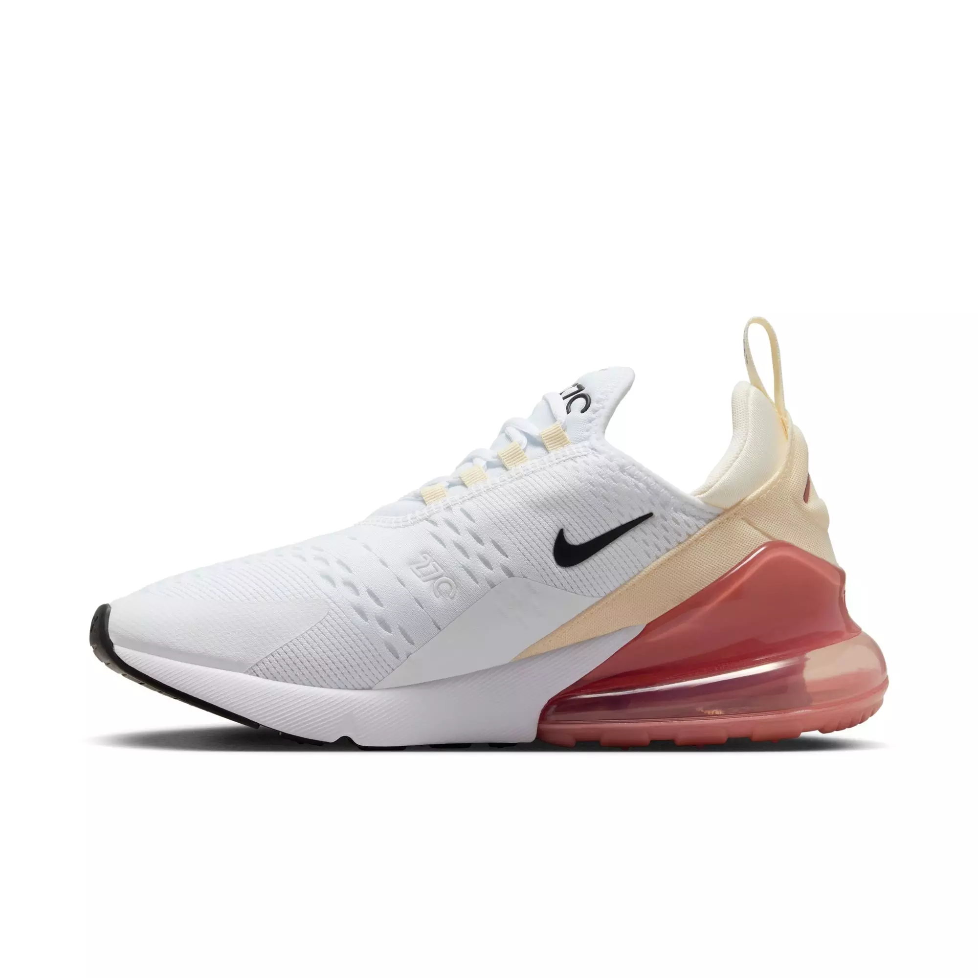 Nike Air Max 270 "White/Black/Pale Ivory/Muslin" Women's Shoe - WHITE/PINK