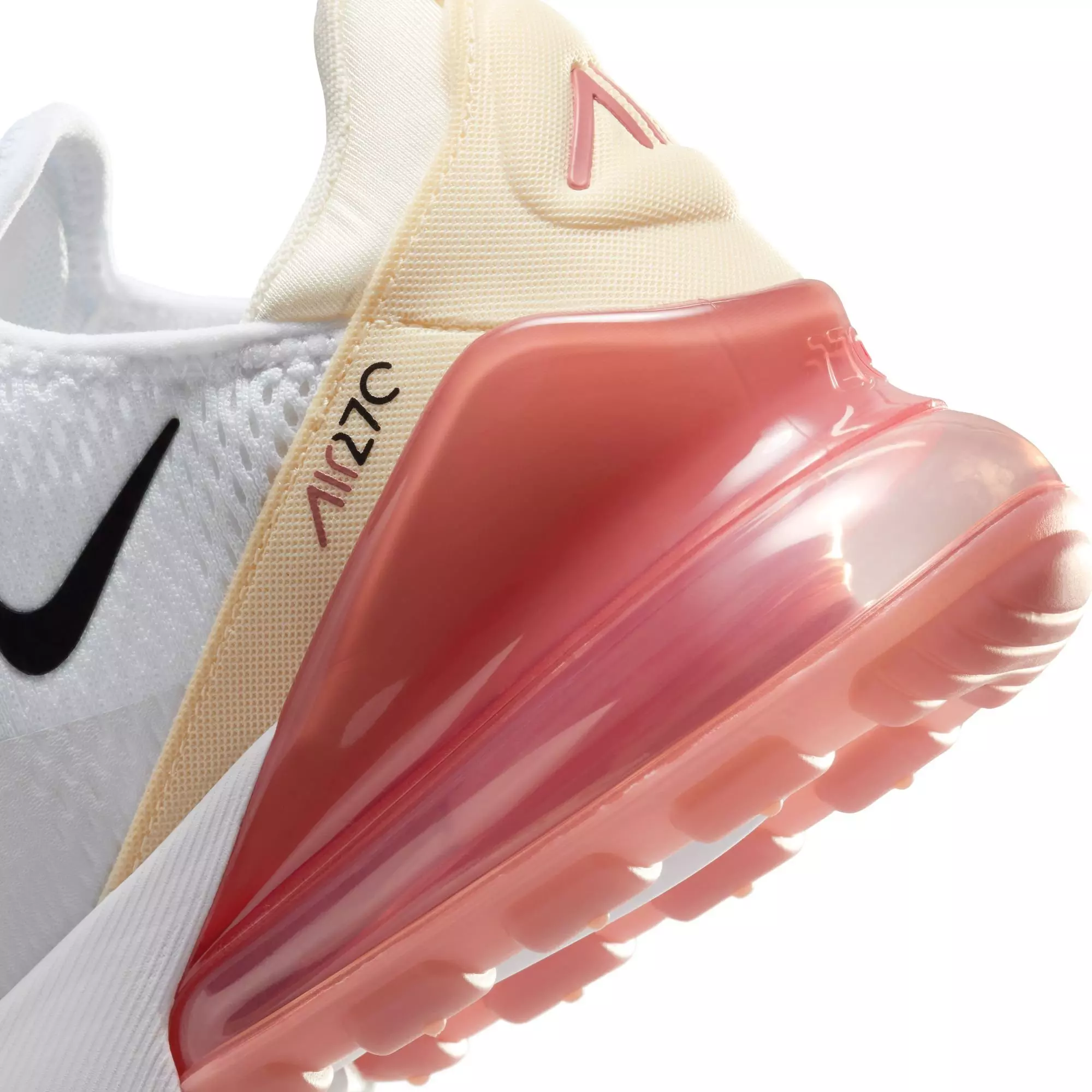 Nike Air Max 270 "White/Black/Pale Ivory/Muslin" Women's Shoe - WHITE/PINK
