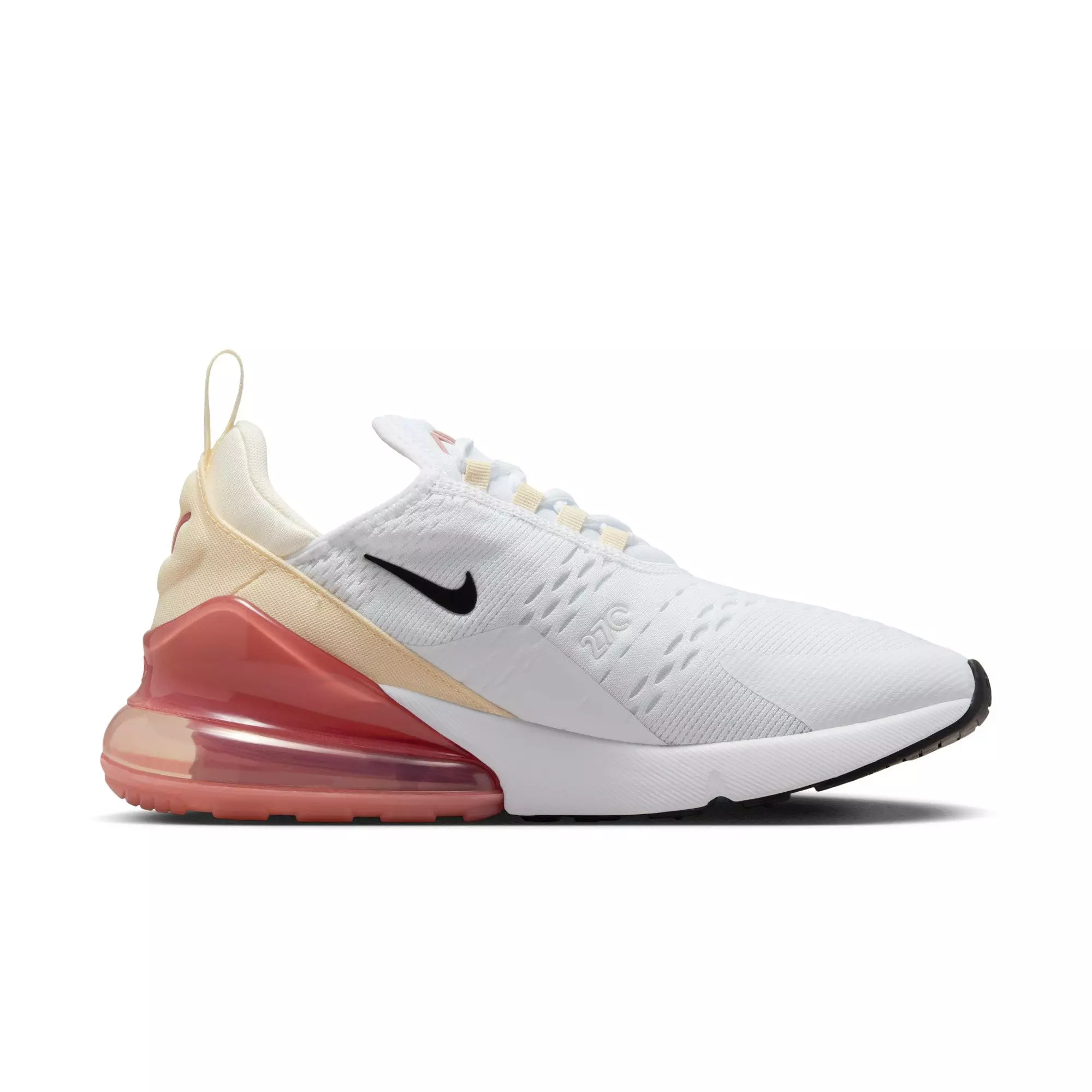 Nike Air Max 270 "White/Black/Pale Ivory/Muslin" Women's Shoe - WHITE/PINK