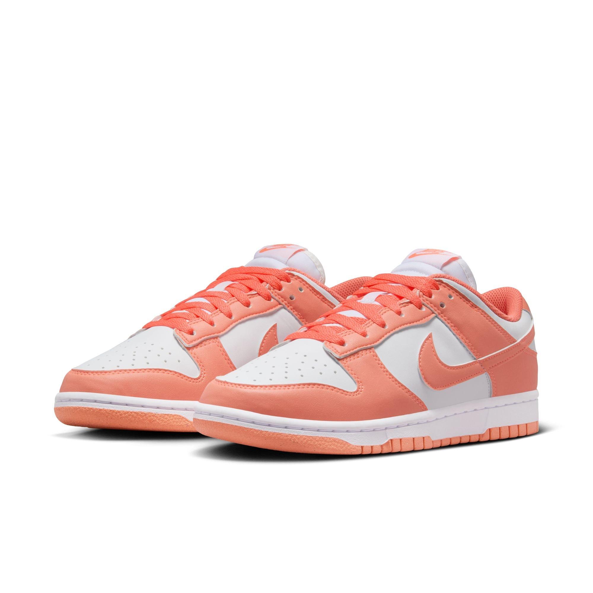 Nike Dunk Low Women's "White/Lt Wild Mango" Shoe