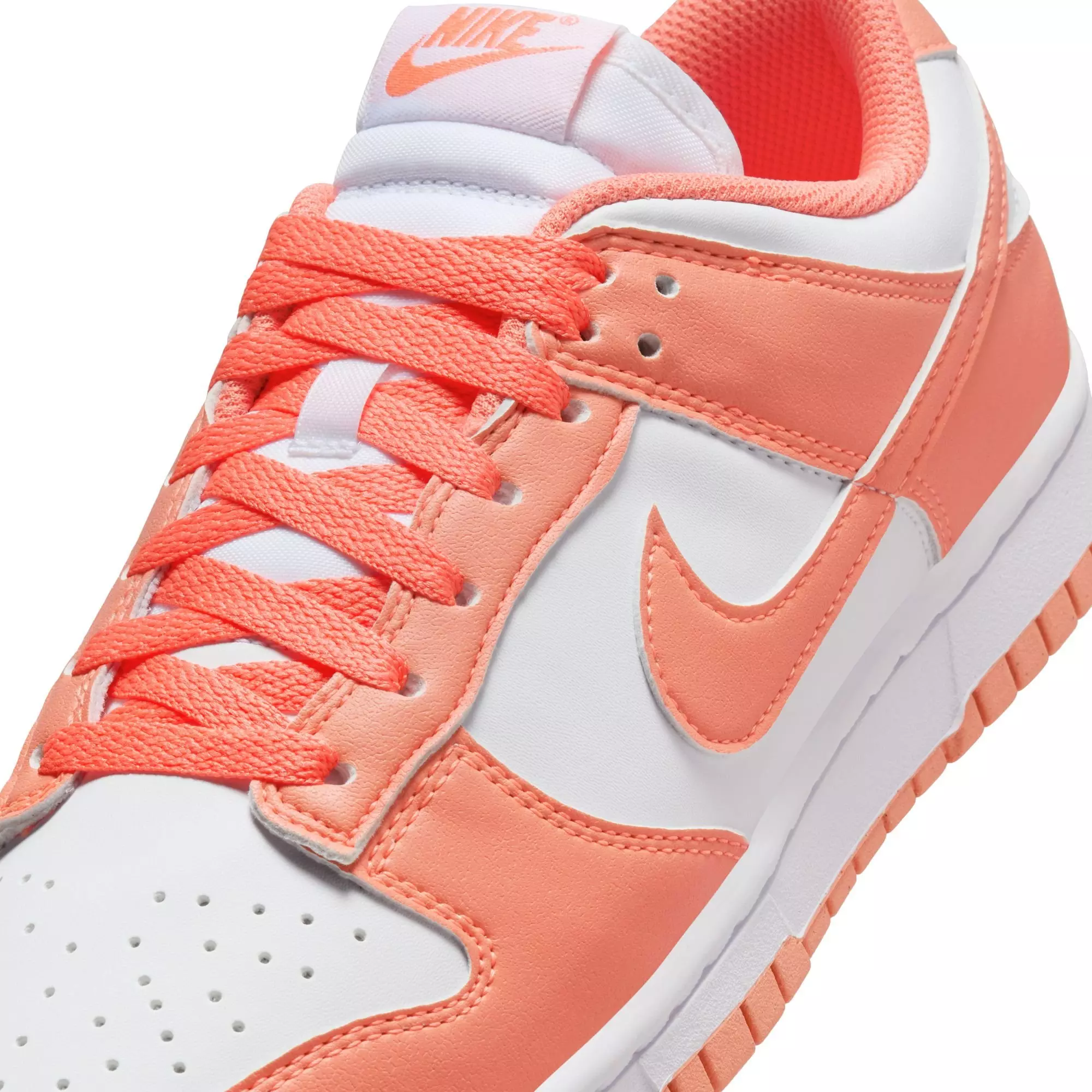 Nike Dunk Low "White/Lt Wild Mango" Women's Shoe - WHITE/YELLOW