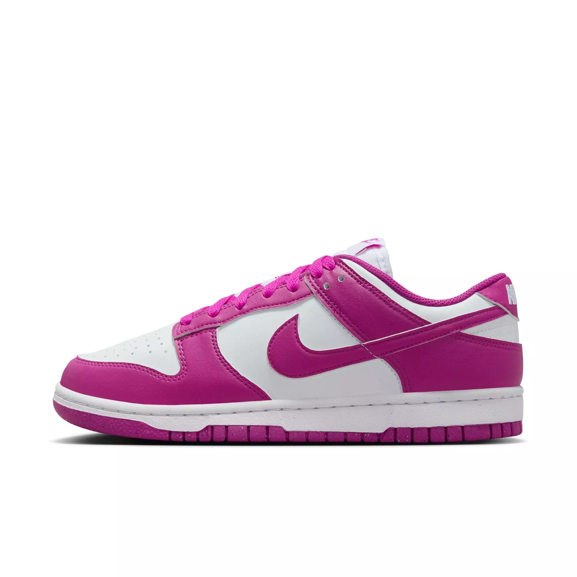 Nike Dunk Low "White/Hot Fuchsia" Women's Shoe - WHITE/PURPLE