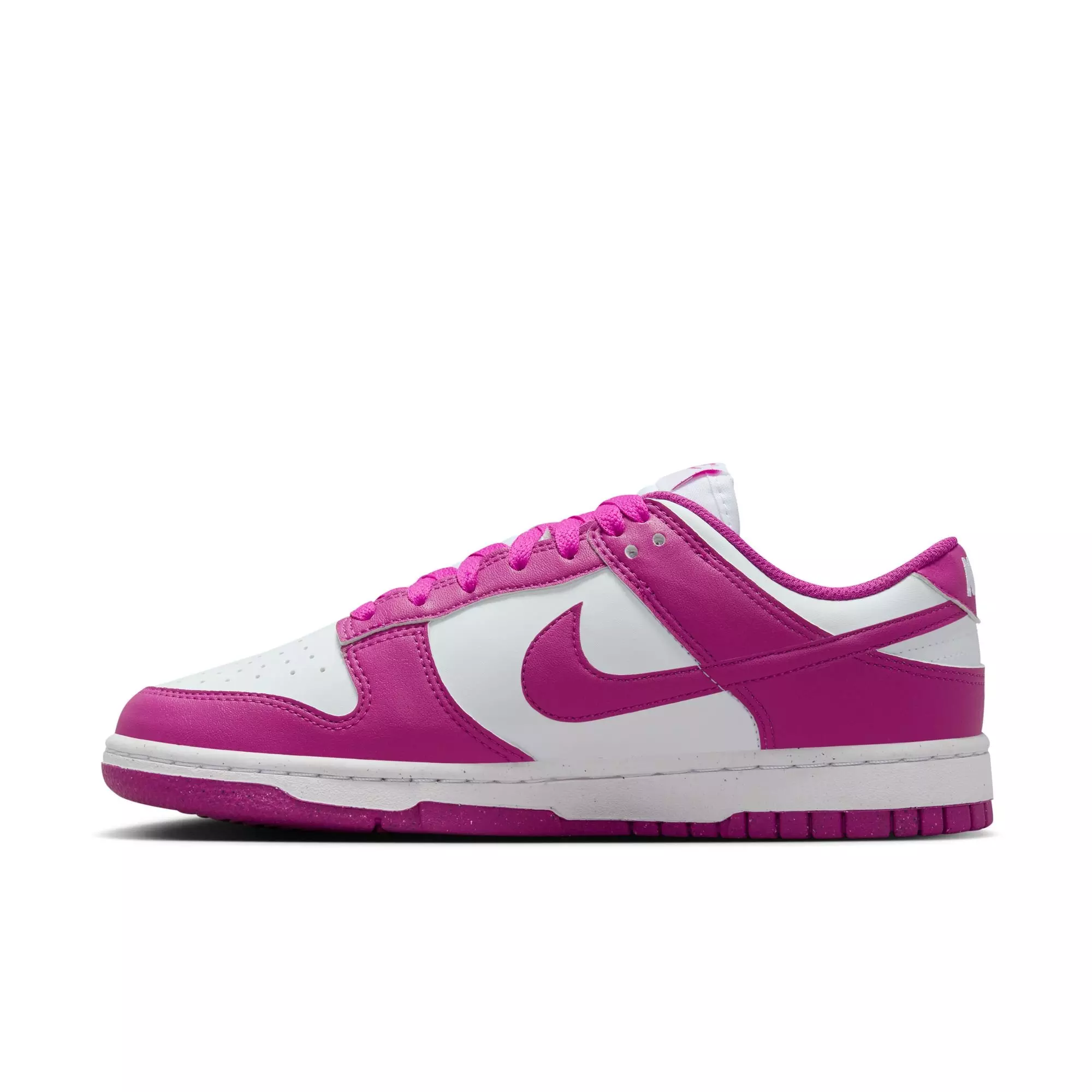 Nike Dunk Low "White/Hot Fuchsia" Women's Shoe - WHITE/PURPLE