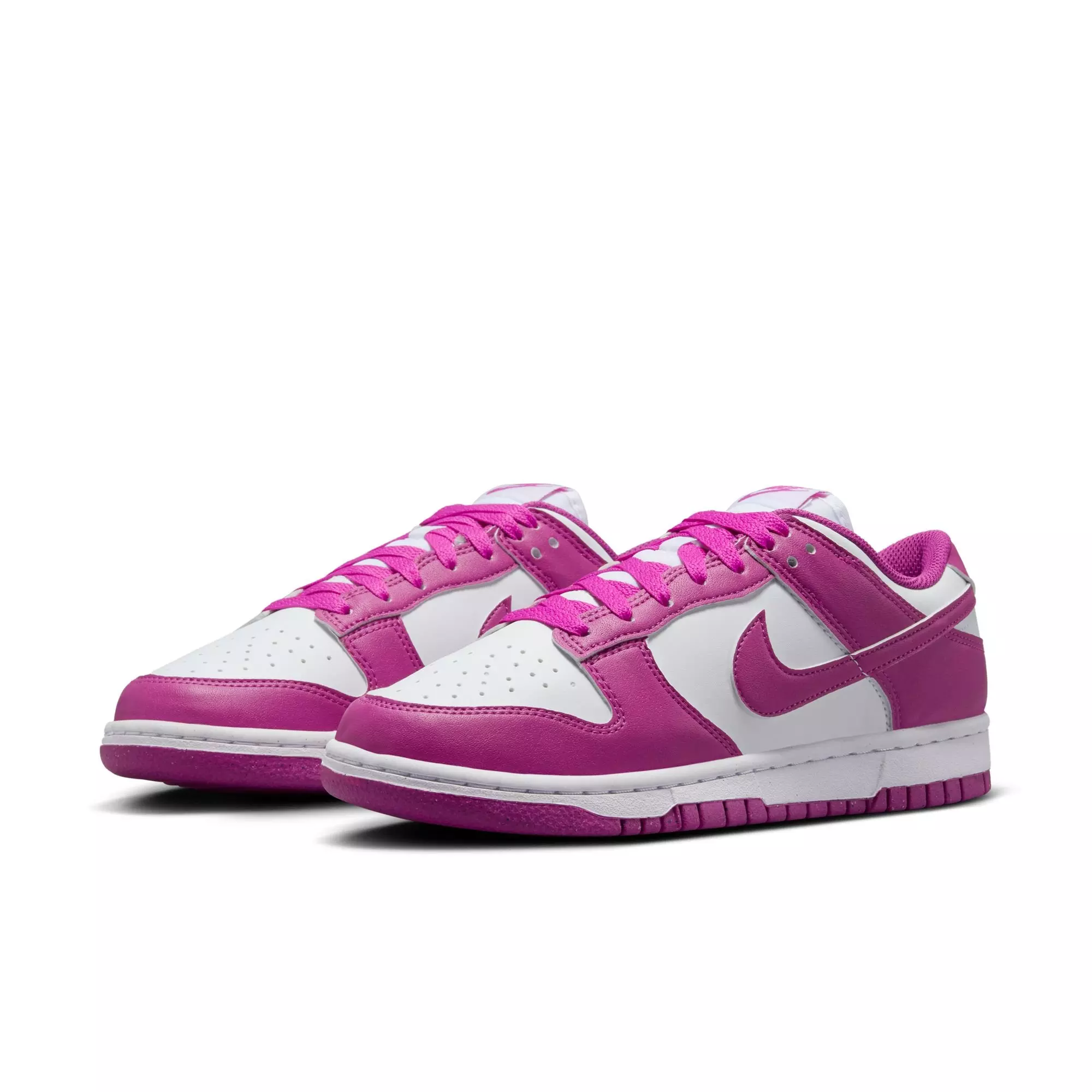 Nike Dunk Low "White/Hot Fuchsia" Women's Shoe - WHITE/PURPLE