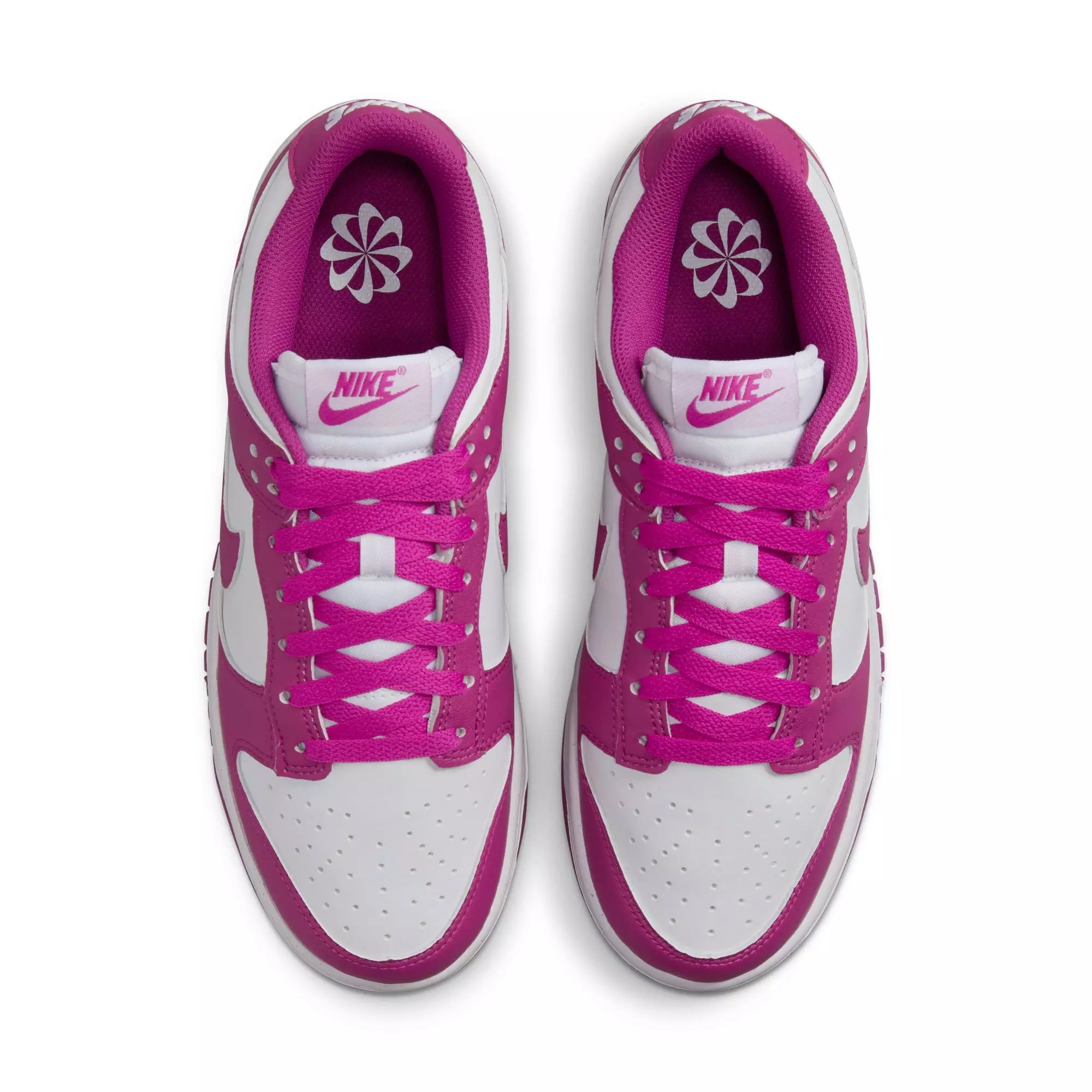 Nike Dunk Low "White/Hot Fuchsia" Women's Shoe - WHITE/PURPLE