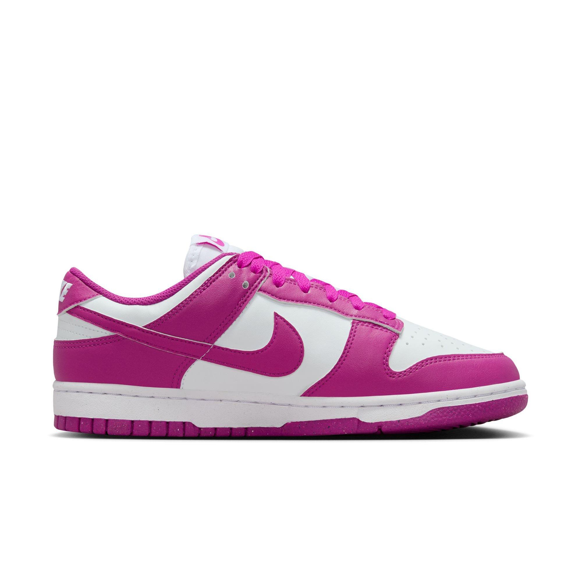 Nike Dunk Low Women's "White/Hot Fuchsia" Shoe