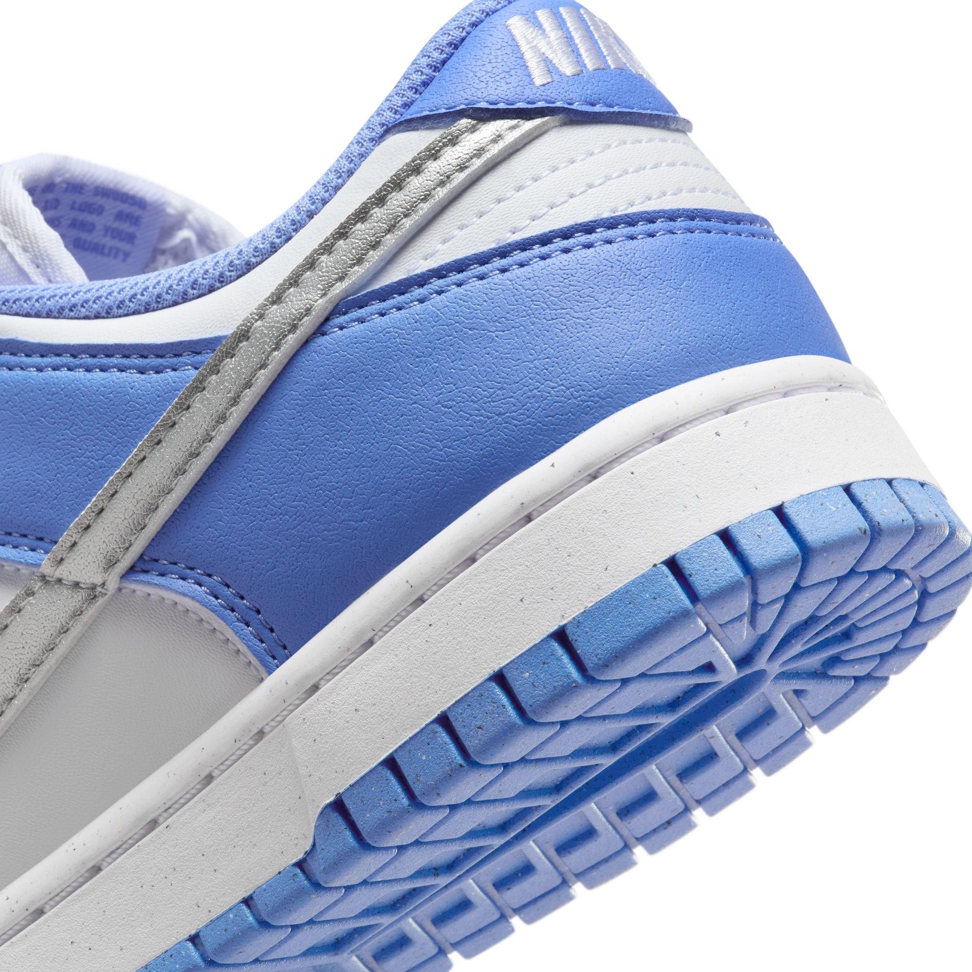 Nike Dunk Low "Royal Pulse/Metallic Silver/White" Women's Shoe - PURPLE/SILVER Thumbnail View 10