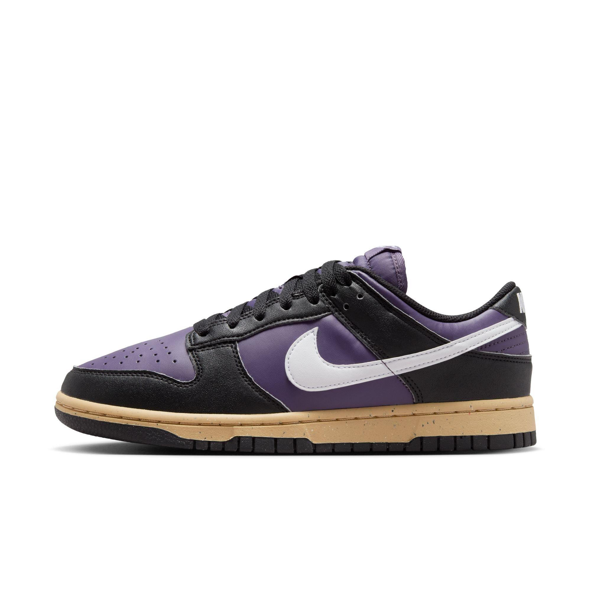 Nike Dunk Low "Dark Raisin/White/Black/Sesame" Women's Shoe - PURPLE/WHITE Thumbnail View 3