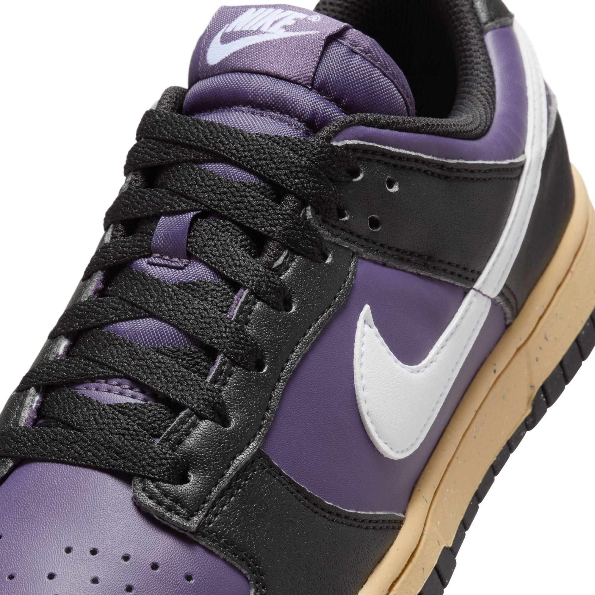 Nike Dunk Low "Dark Raisin/White/Black/Sesame" Women's Shoe - PURPLE/WHITE Thumbnail View 9