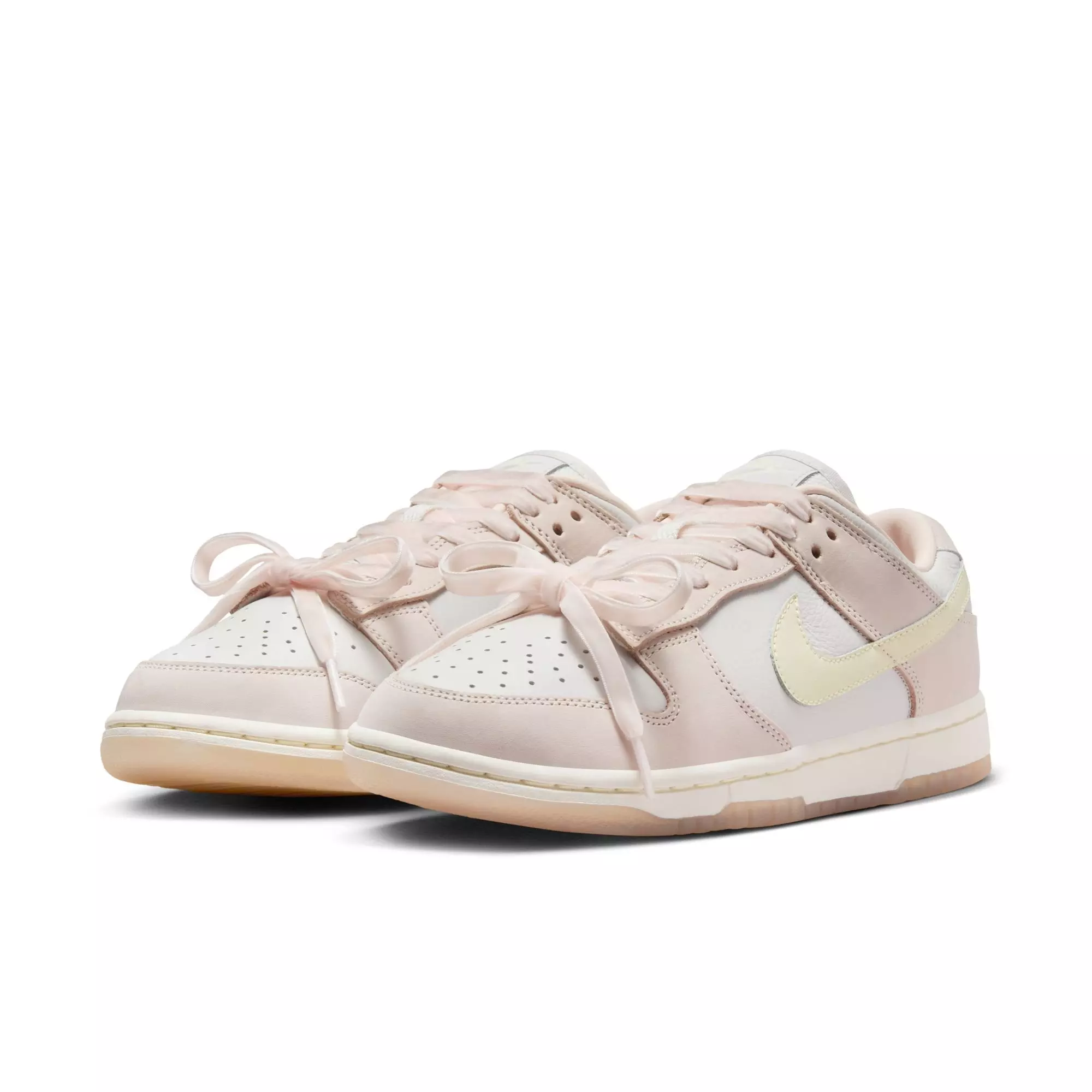 Nike Dunk Low Premium "Soft Pink" Women's Shoe - WHITE/PINK/SILVER