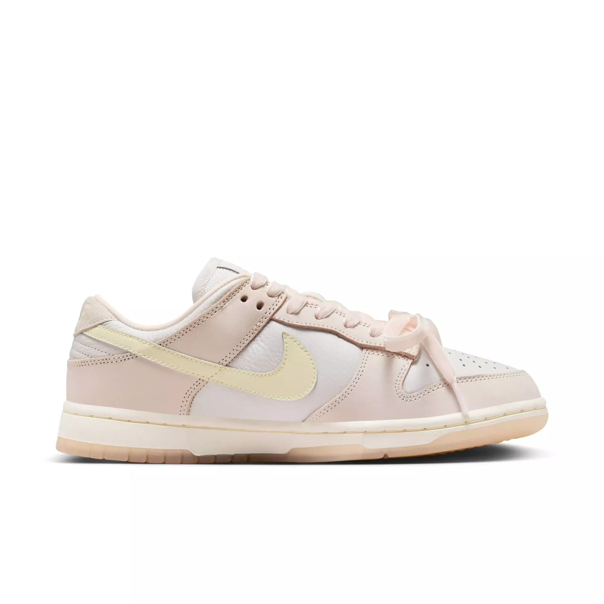 Nike Dunk Low Premium "Soft Pink" Women's Shoe - WHITE/PINK/SILVER