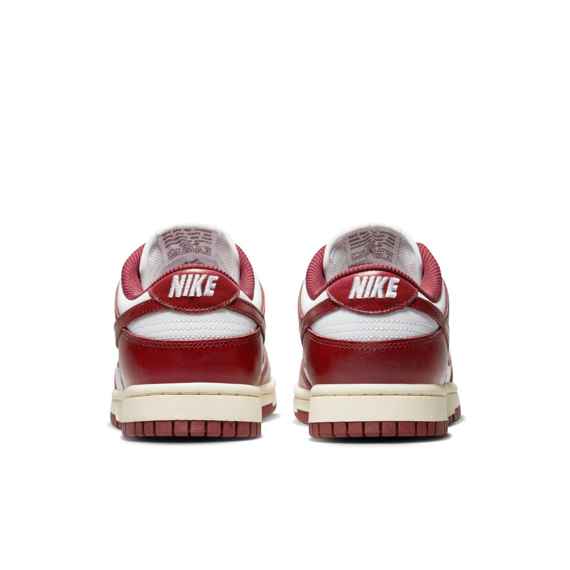 Nike Dunk Low Premium "White/Team Red/Coconut Milk" Women's Shoe - WHITE/RED Thumbnail View 6