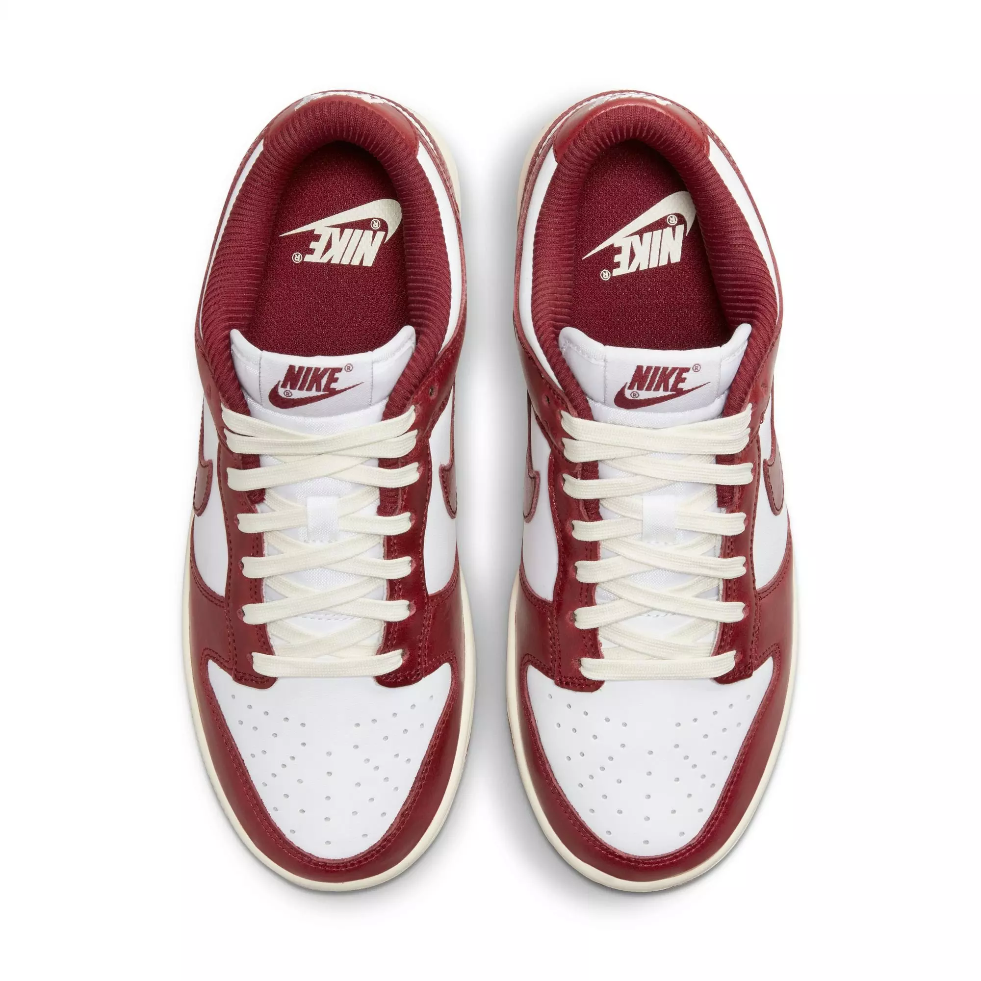 Nike Dunk Low Premium "White/Team Red/Coconut Milk" Women's Shoe - WHITE/RED